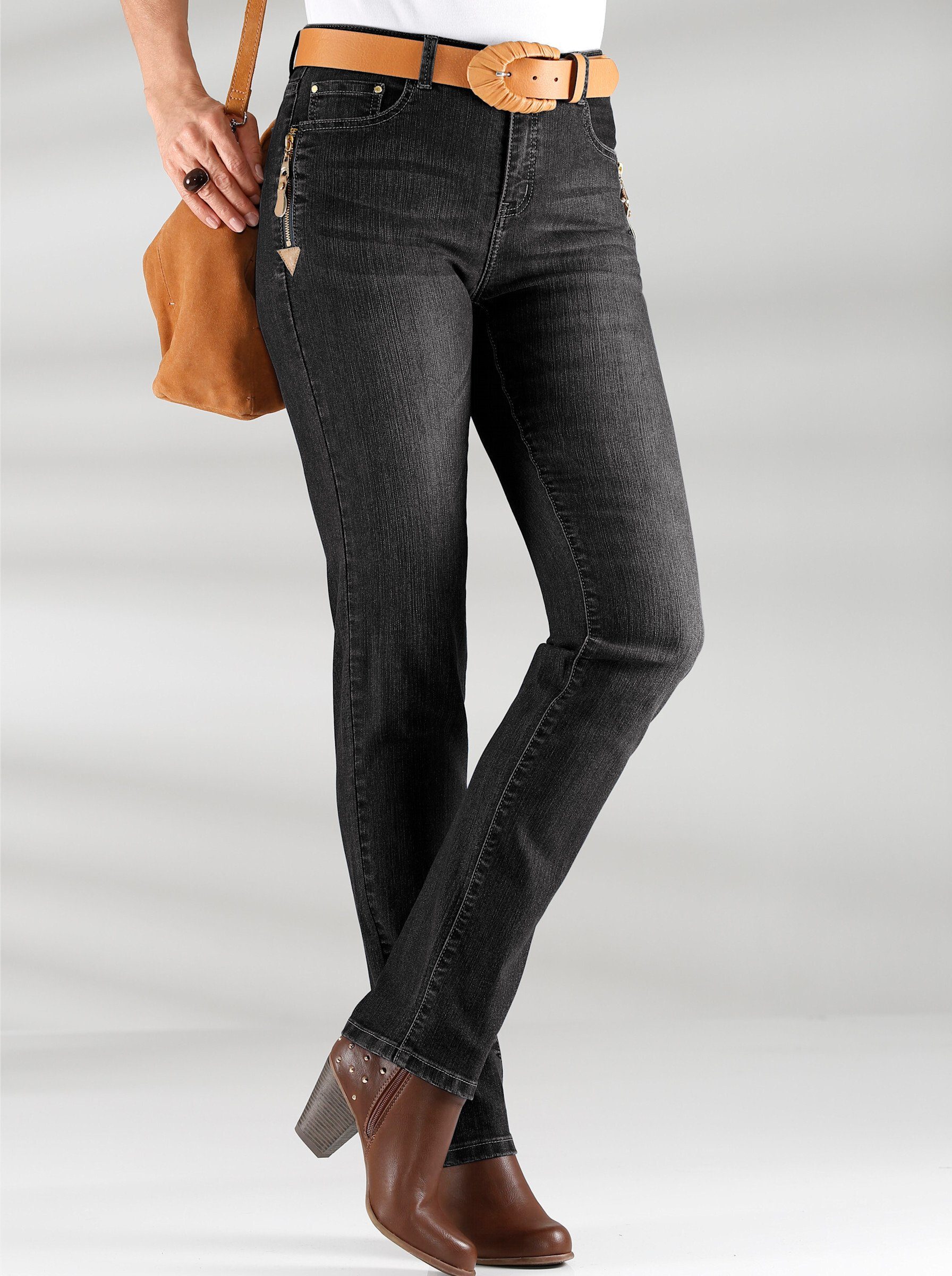 Witt Bequeme Jeans Jeans leicht vertieft