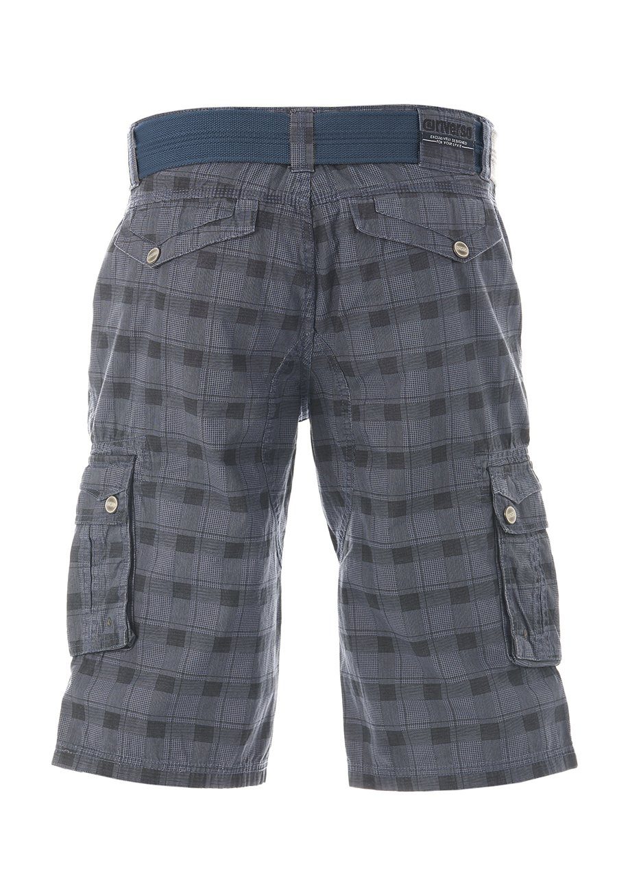 riverso Cargoshorts Herren Shorts RIVAnton Regular Fit Bermudashorts mit Gürtel