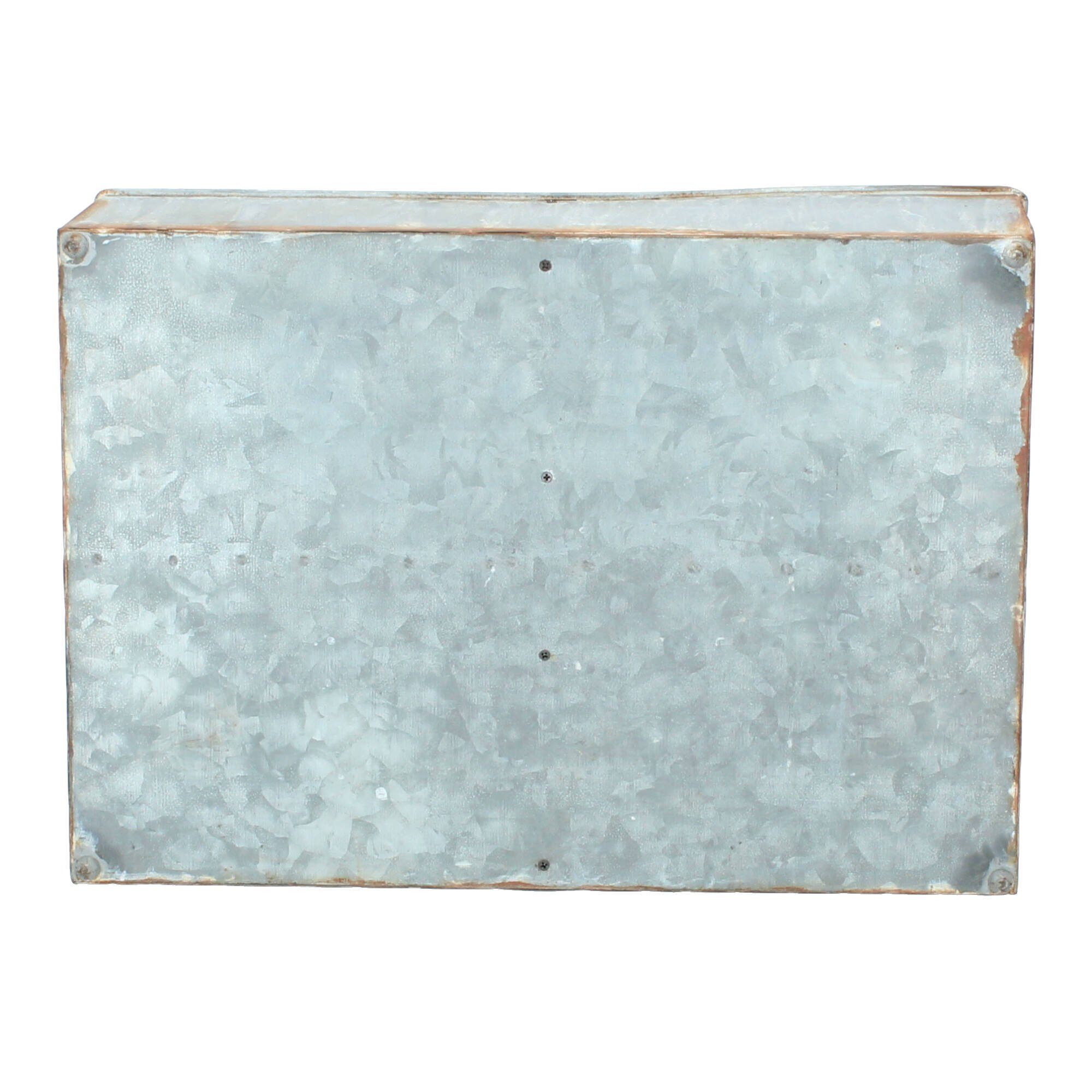 zink Fächer mit Chic St) und Antique (1 Griff antique 41,5x39x22 4 Blumentopf cm