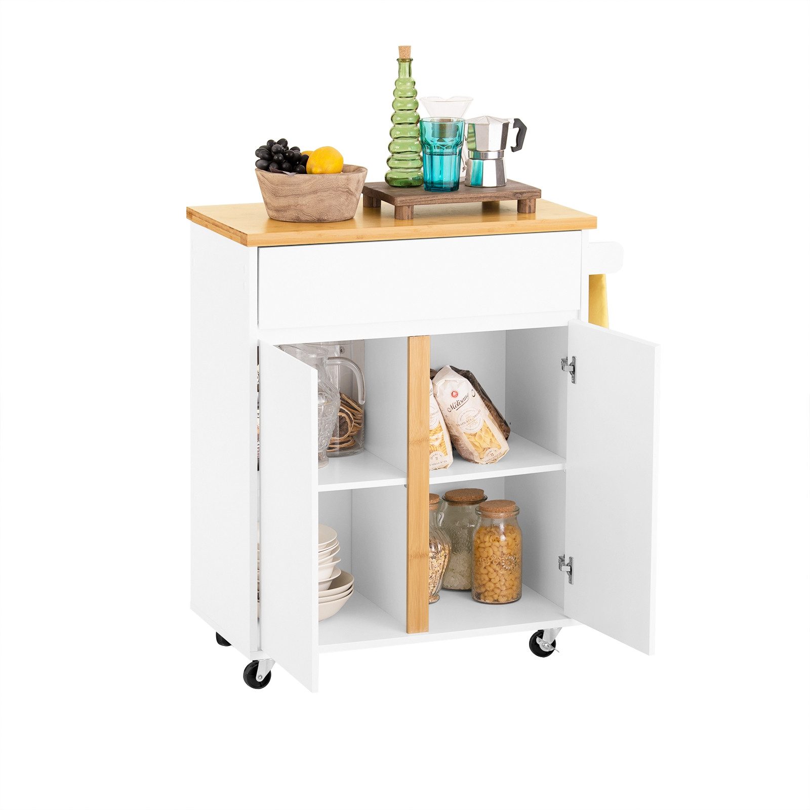 SoBuy Küchenwagen FKW125, Rollwagen Küchenwagen Servierwagen günstig online kaufen