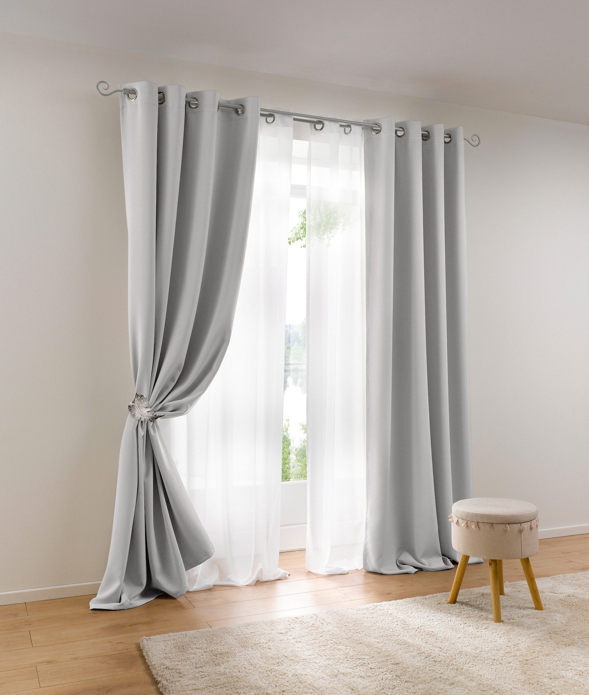 heine Gardine Dekoschal, Ösen (1 St), günstig online kaufen