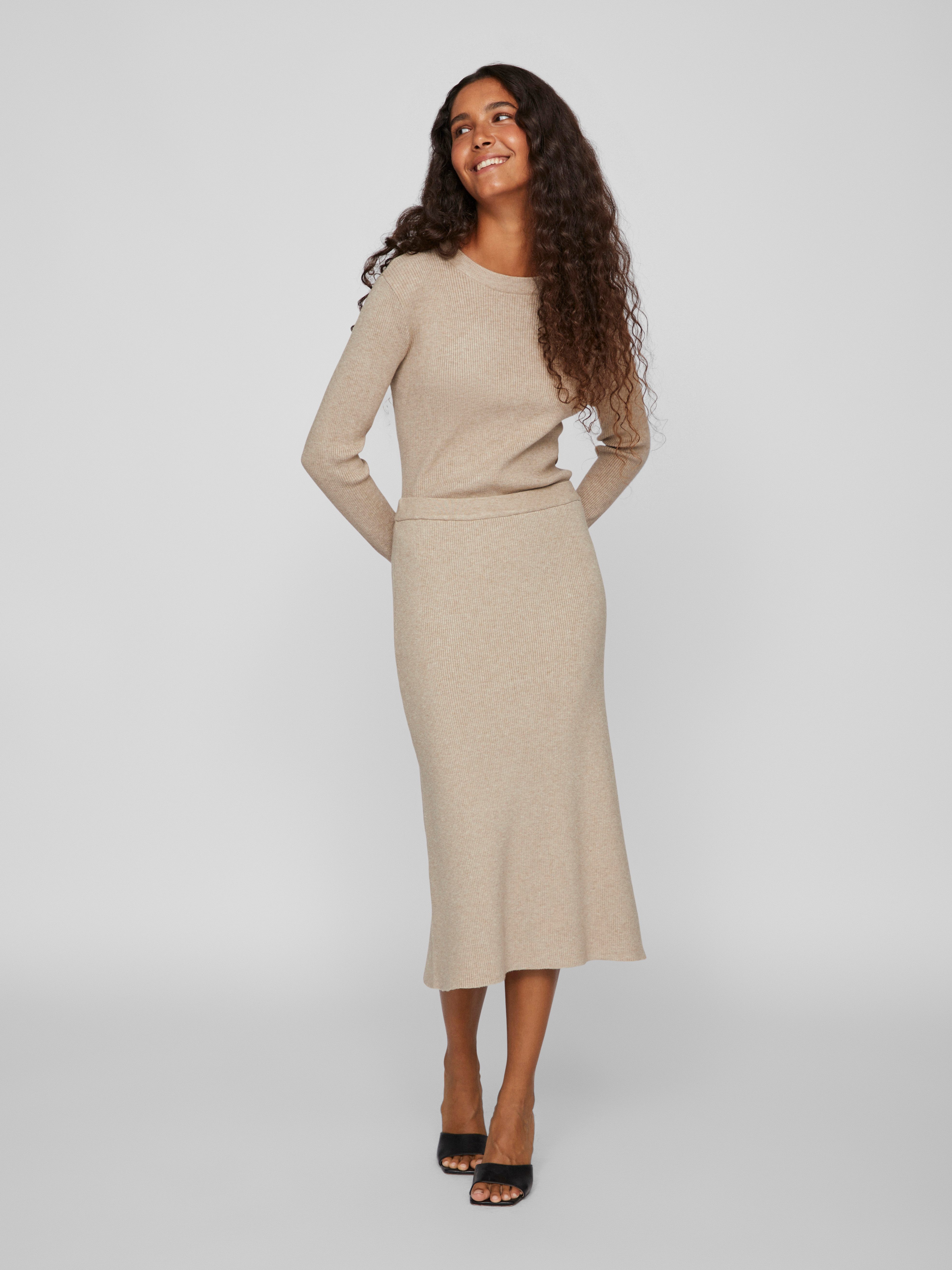 Vila Strickrock VICOMFY A-LINE KNIT SKIRT- NOOS