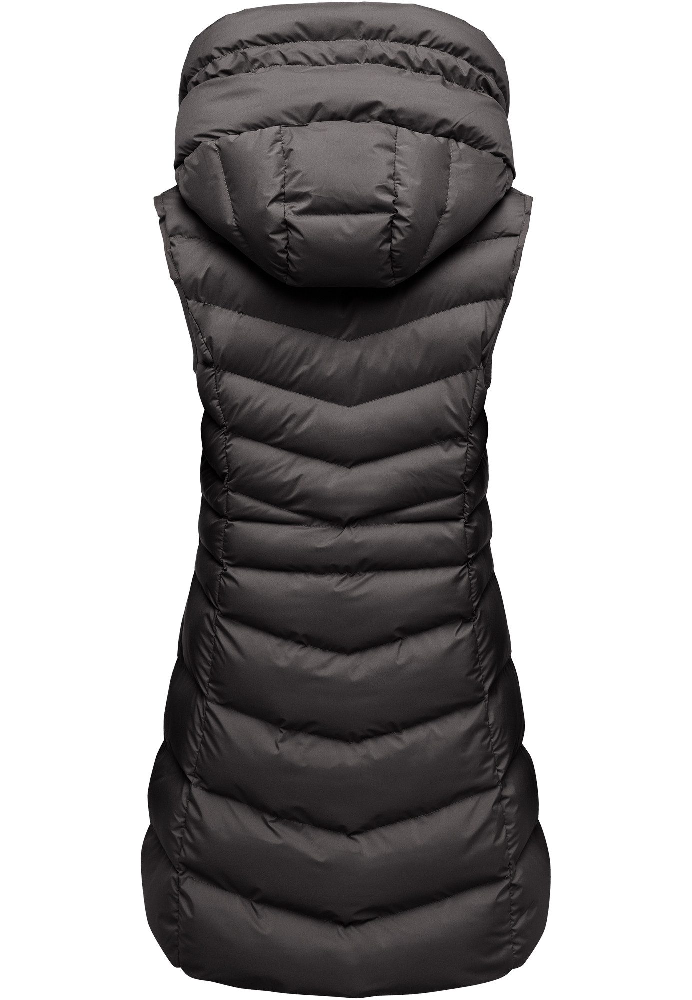 REPUBLIX Steppweste Steppweste warme Damen Outdoor-Weste Jacke lang mit Kapuze – Bild 3 von 3