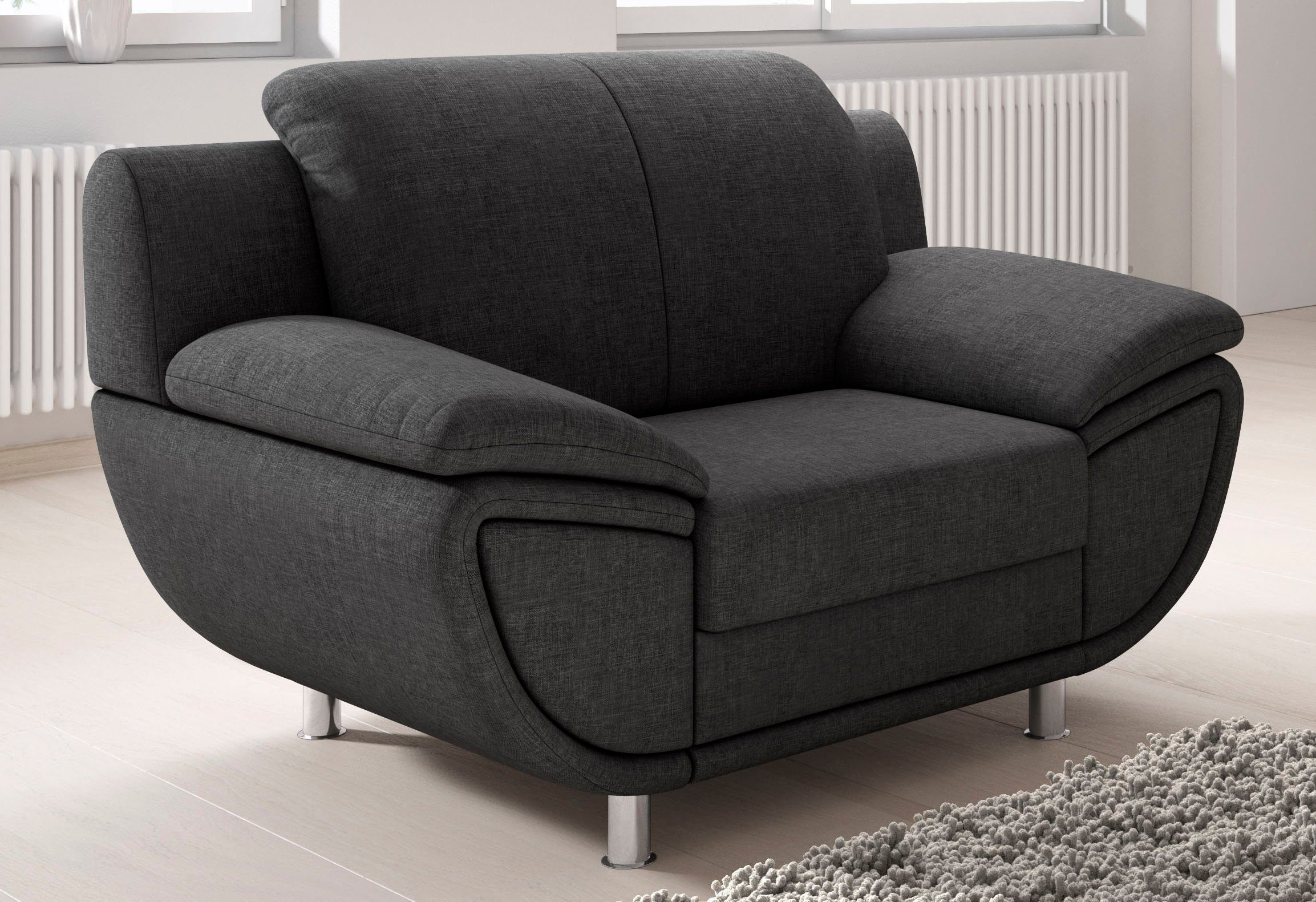 TRENDMANUFAKTUR Sessel Rondo II, Loungesessel zeitlos günstig online kaufen