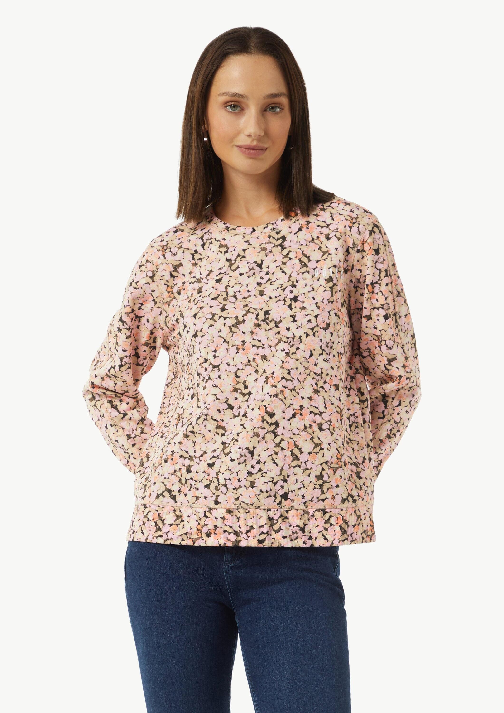 comma Sweatshirt Sweatshirt Sweatshirt mit floralem günstig online kaufen