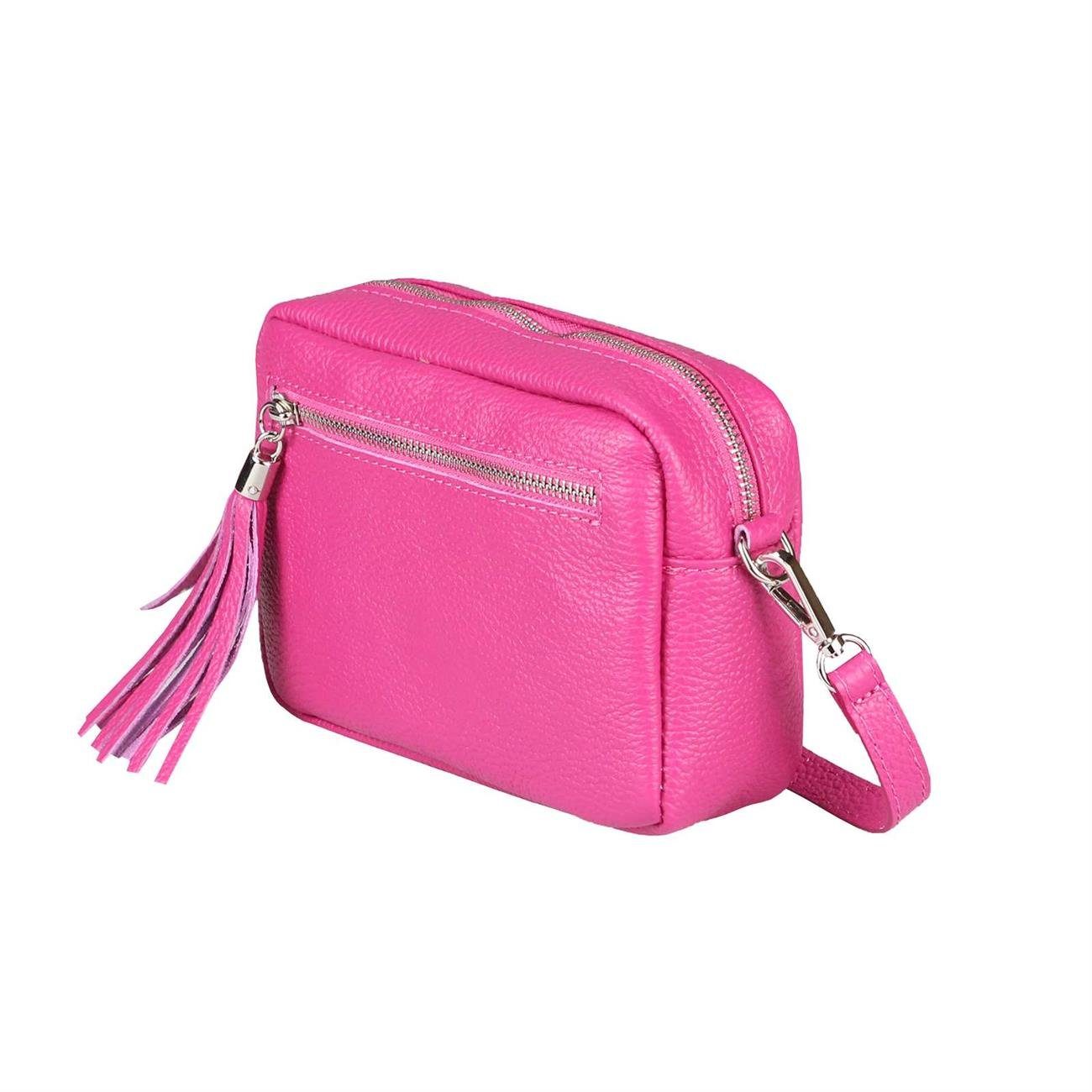 ITALYSHOP24 Schultertasche Made in Italy Damen Leder Tasche CrossOver, als günstig online kaufen