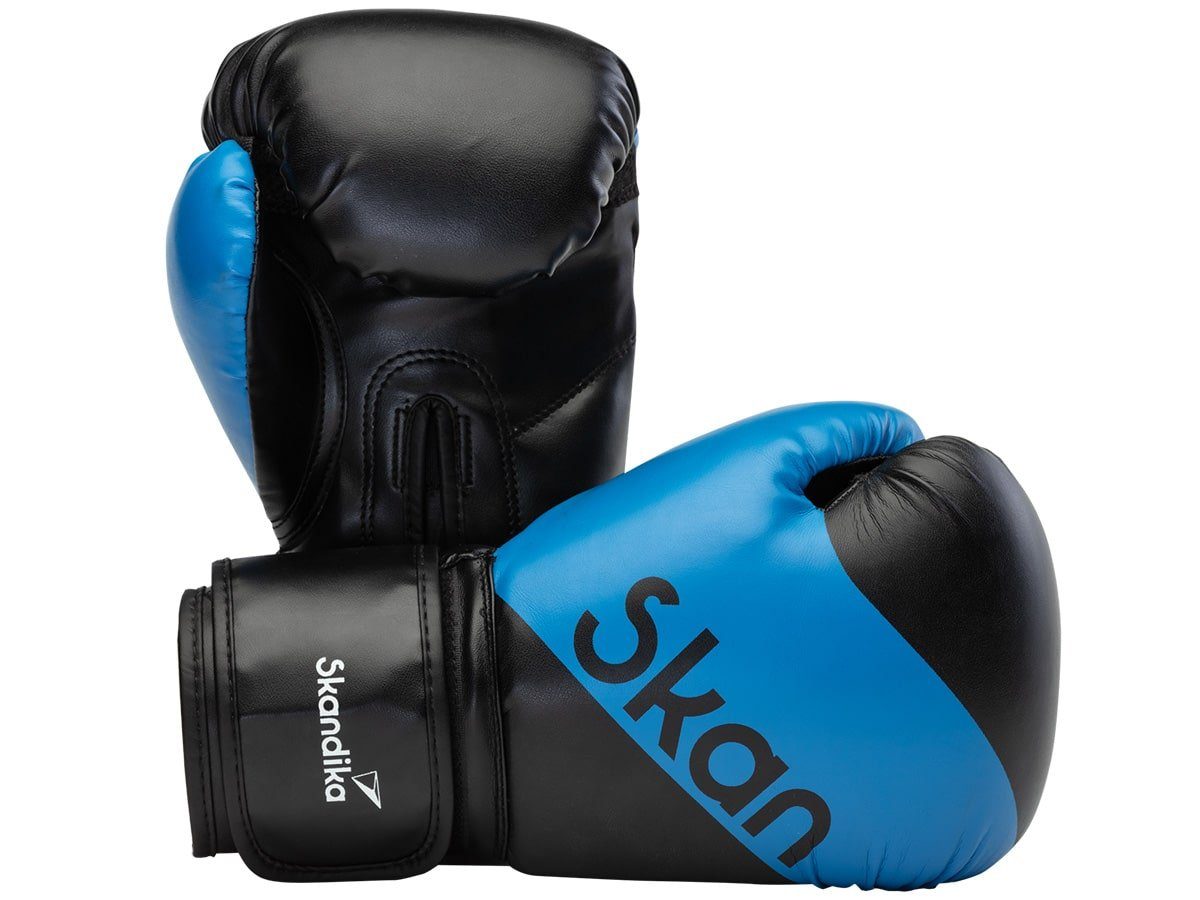 Skandika Boxhandschuhe Blau Frauen Boxing Tasche), (mit Gloves Männer für und Robuste