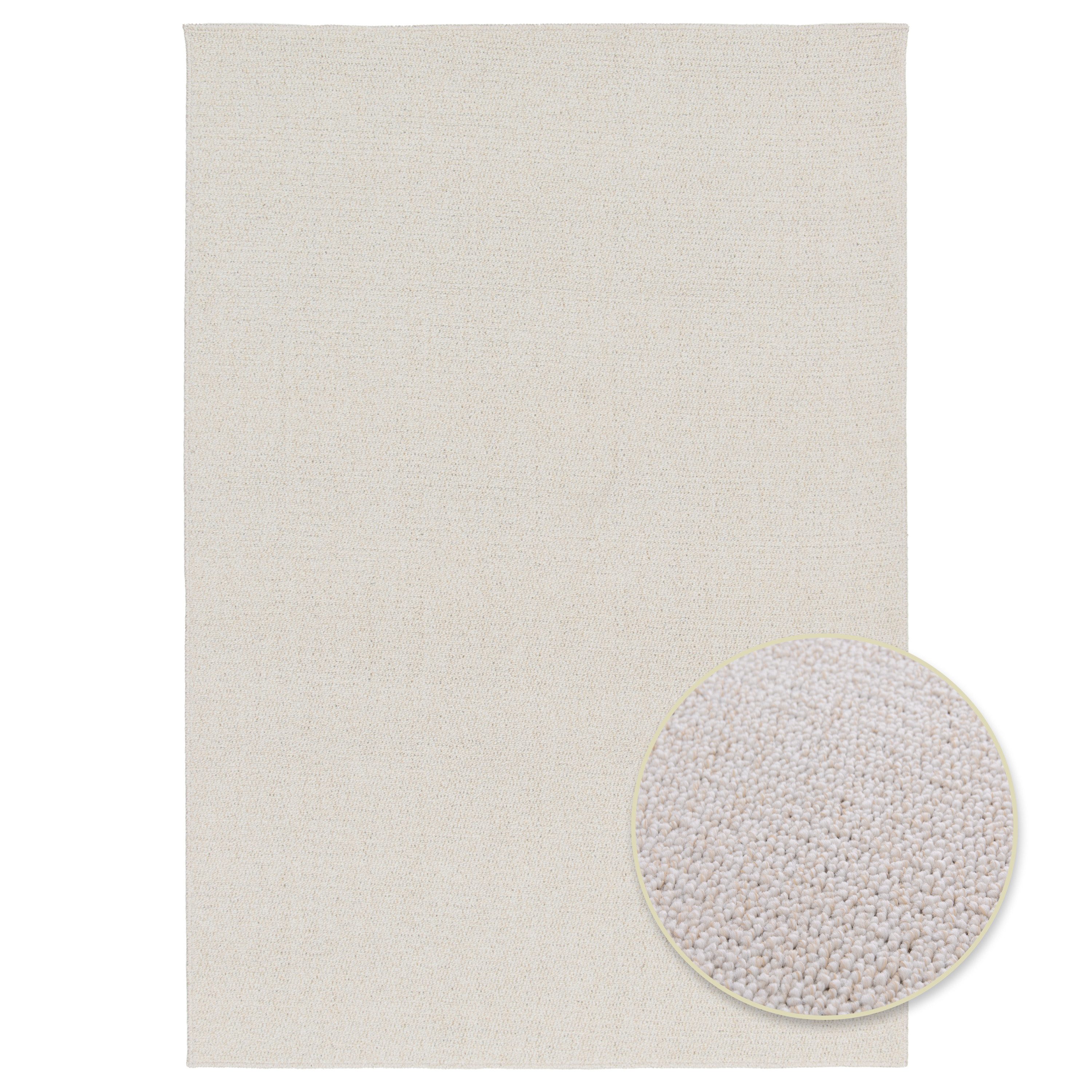 Primaflor-Ideen in Textil Teppich DAISY, Schlinge, Made in Belgium, rechteckig, Höhe: 7 mm, meliert, strapazierfähig, waschbar