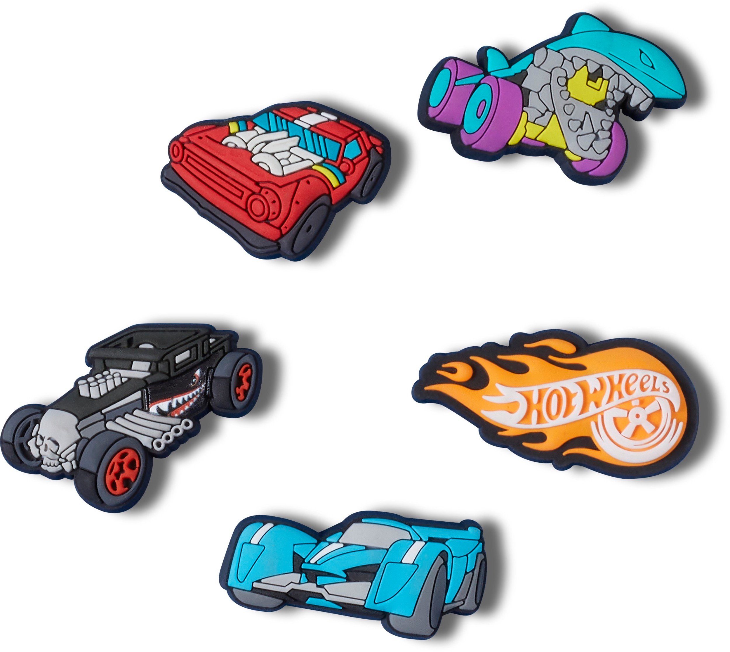 Hot Wheels Crocs Schuhanstecker Nicht für 5-tlg., Crocs Kein für Jahren Jibbitz™ Kinder (Set, Spielzeug. 3 geeignet), unter Schuhe