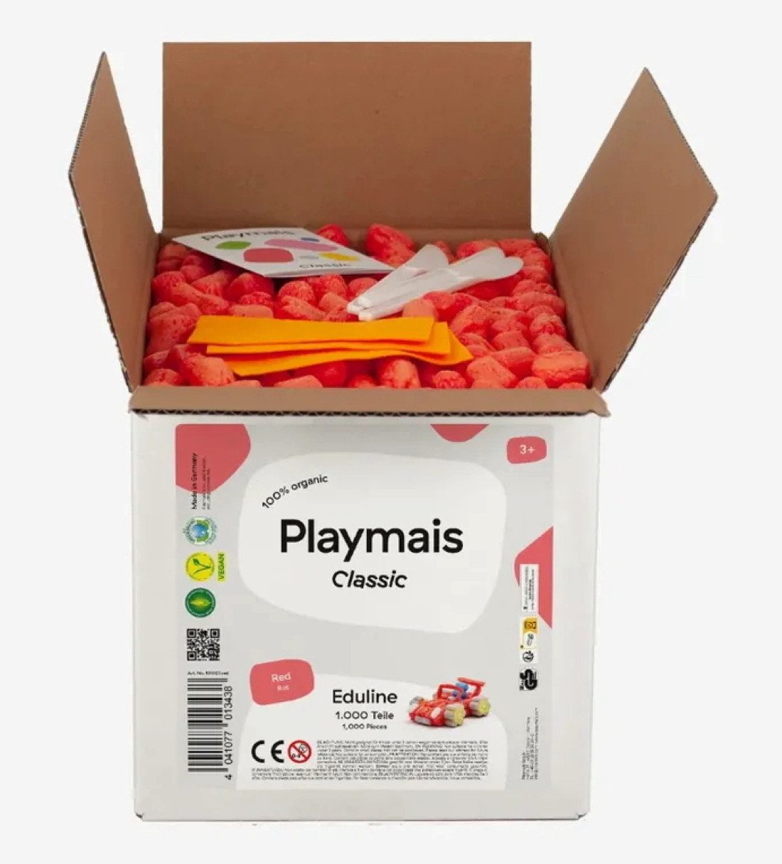 PlayMais Kreativset Bastel Kreativität Eduline Classic Refill 1000 rot red ab 3 Jahren