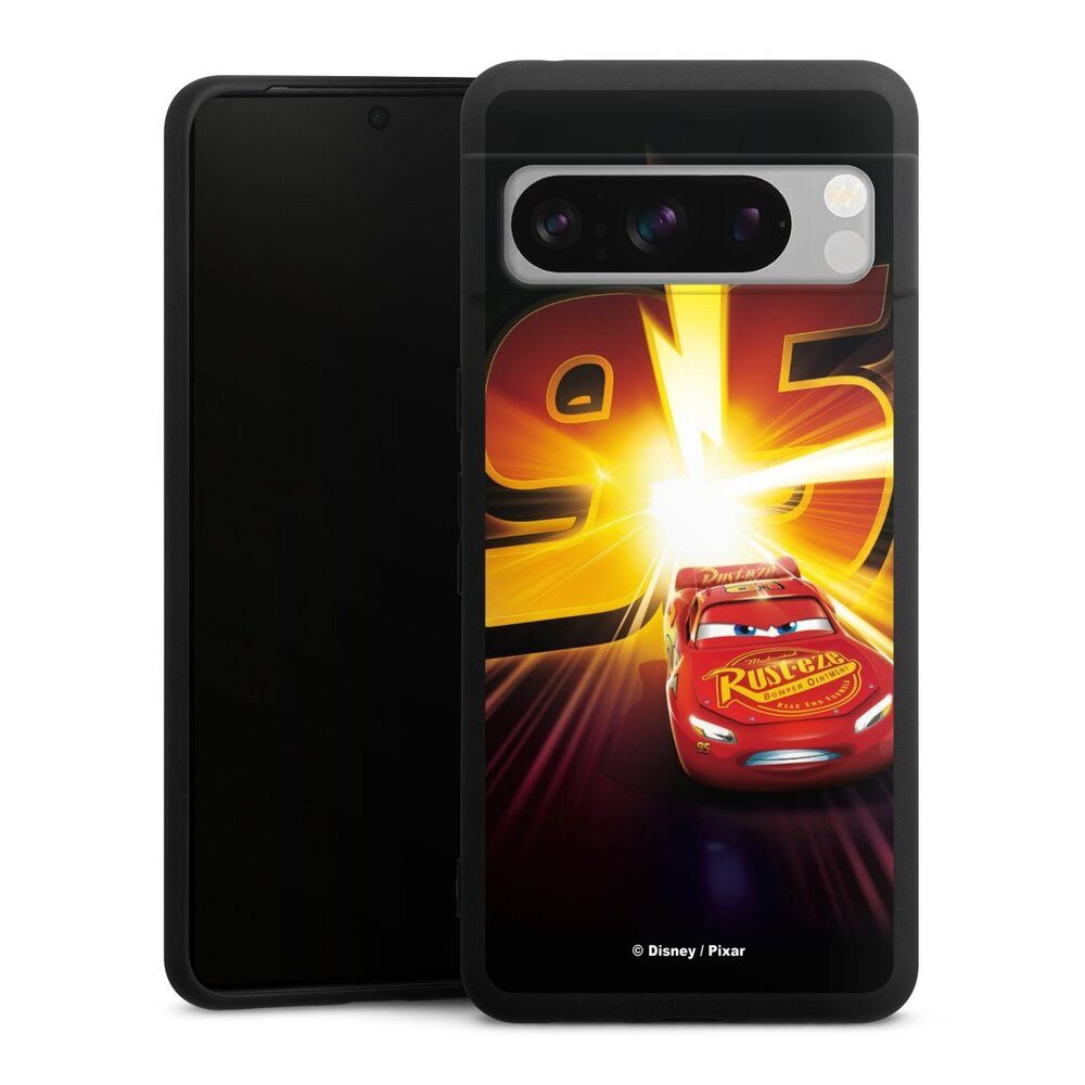 DeinDesign Handyhülle Offizielles Lizenzprodukt Cars Lightning Mcqueen 95 Cars3 Lightning 95, Google Pixel 8 Pro Silikon Hülle Premium Case Handy Schutzhülle