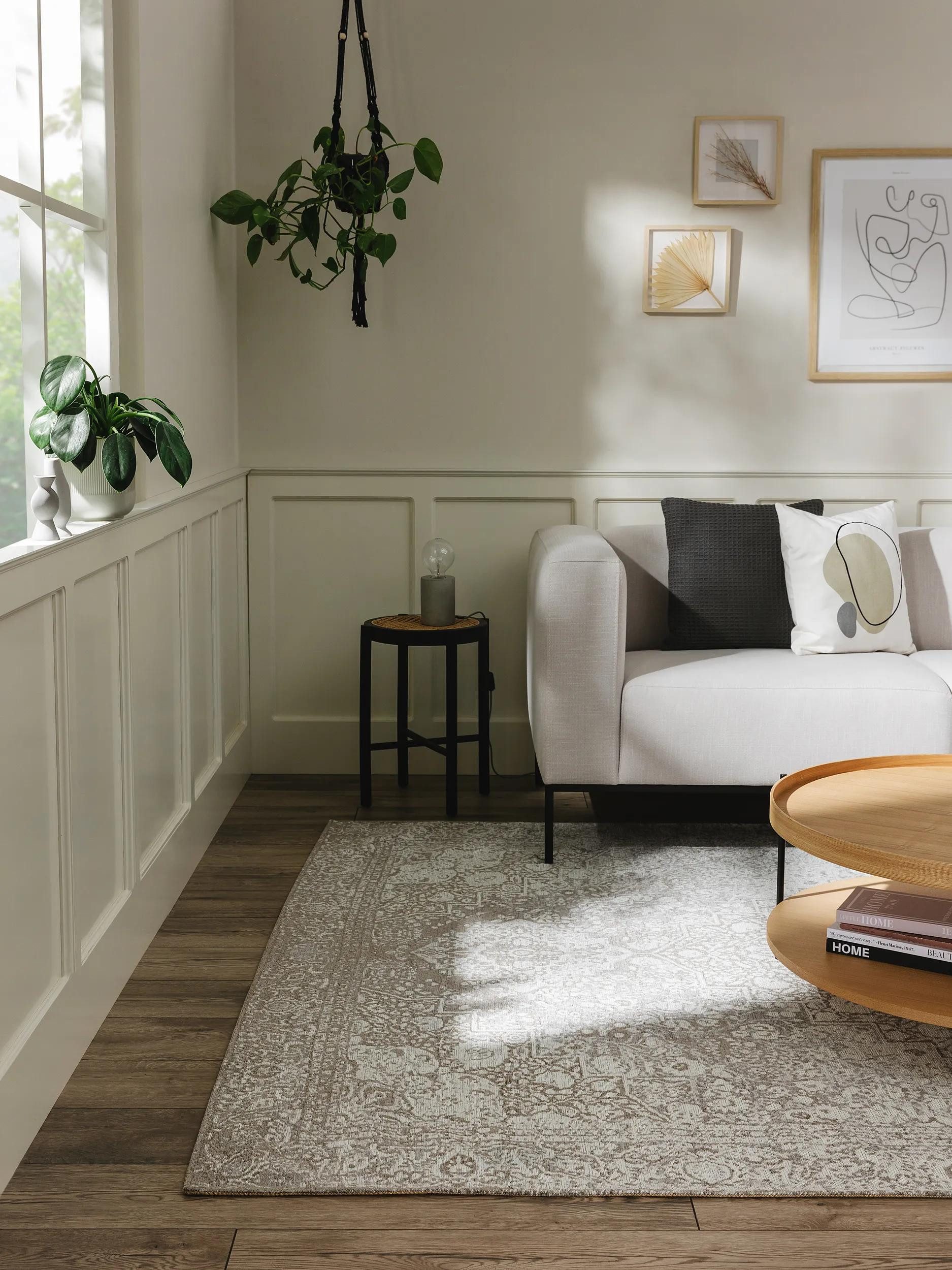 benuta Teppich Frencie, rechteckig, Höhe: 5 mm, Kunstfaser, Berber, Ethno-Style, Wohnzimmer