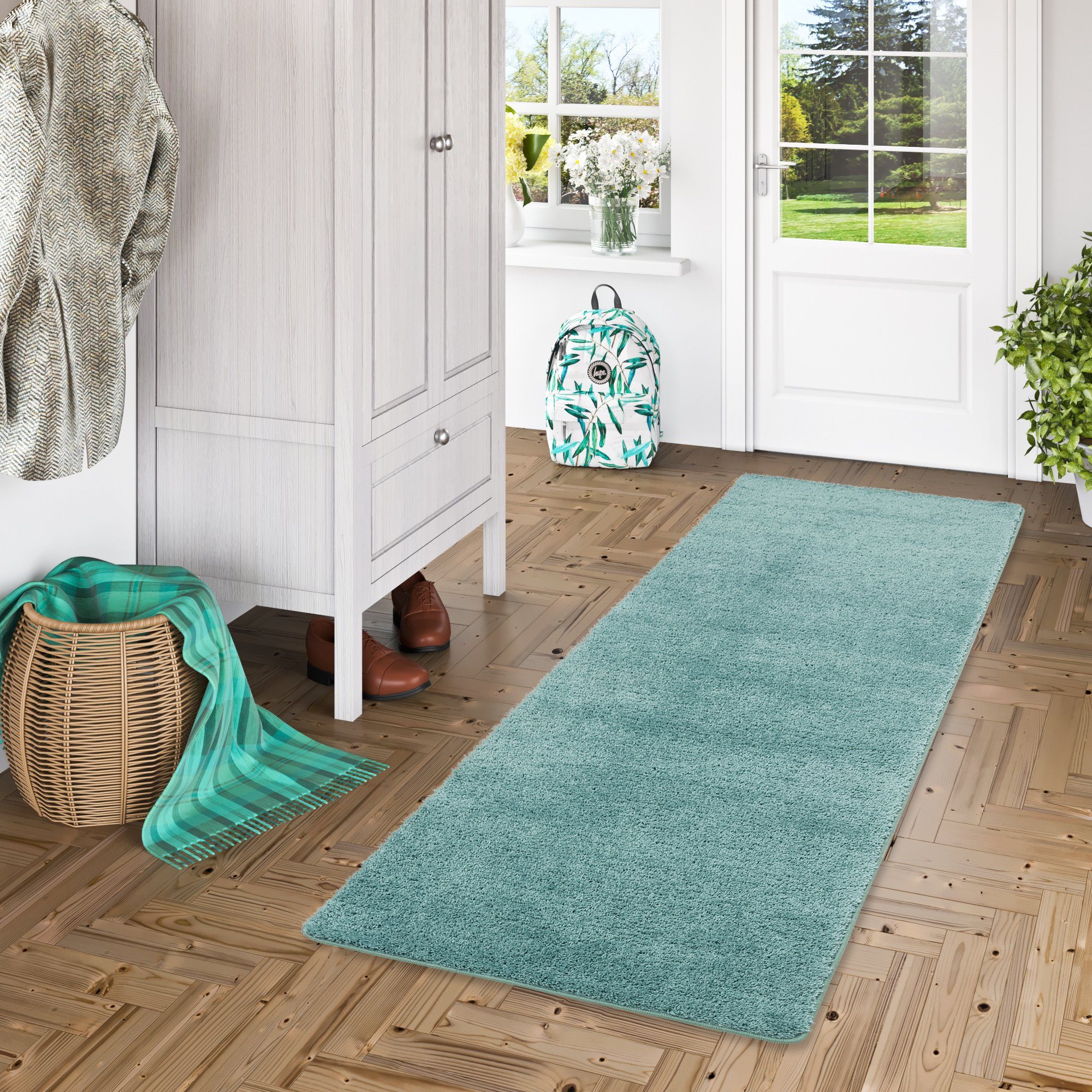 Snapstyle Läufer Hochflor Shaggy Läufer Teppich Palace, Rechteckig, Höhe: 36 mm