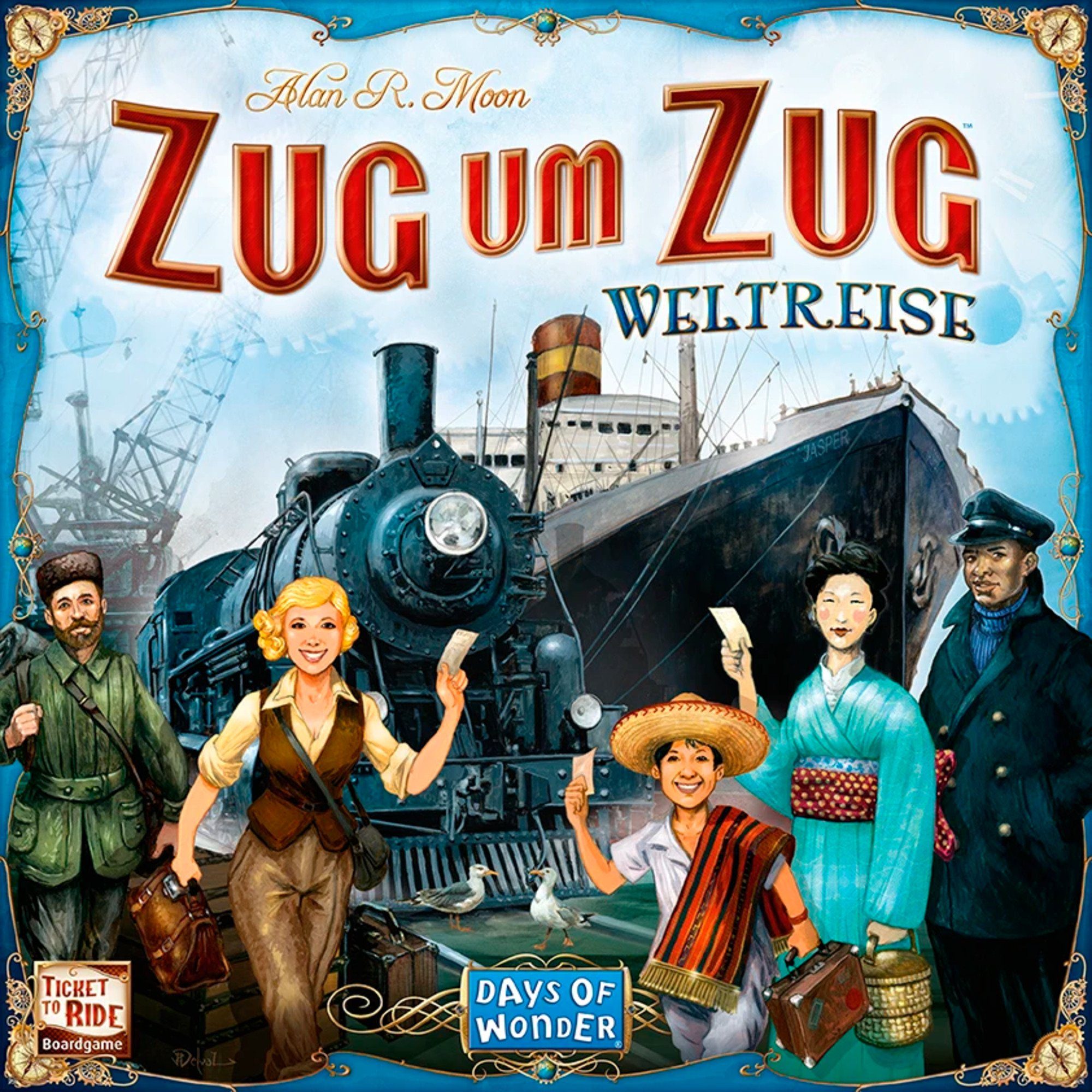 Asmodee Spiel Asmodee Zug um Zug Weltreise, Brettspiel
