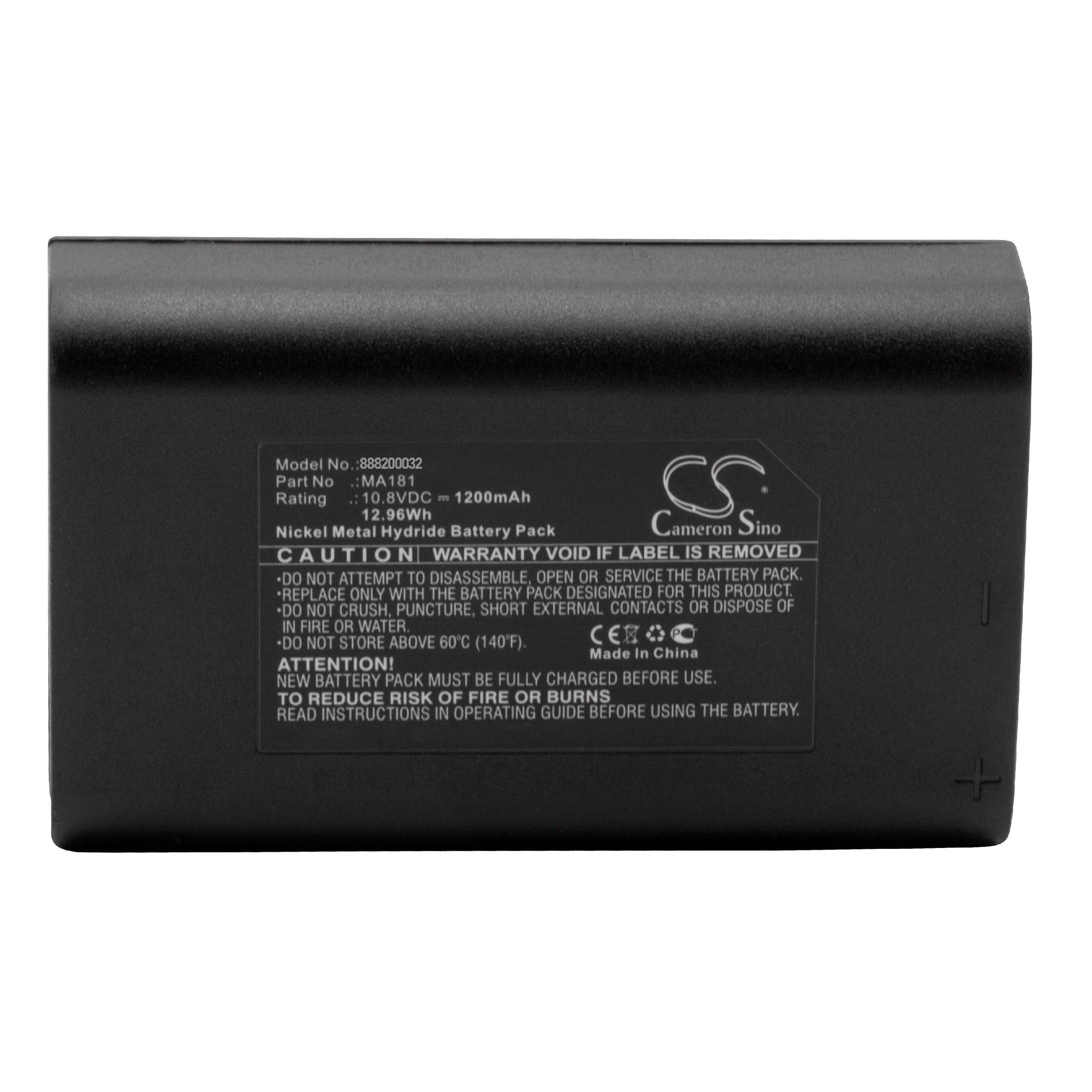 vhbw Ersatz für BendixKing MA181 für Akku NiMH 1200 mAh (10,8 V)