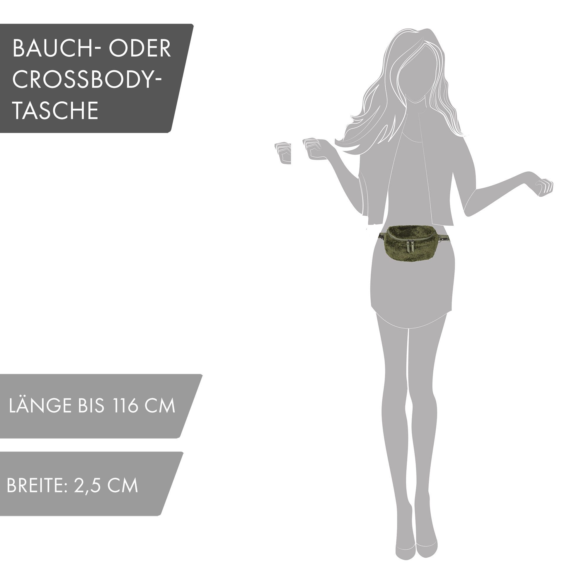 Enrico Benetti Umhängetasche Tasche Teddyfell Crossbody günstig online kaufen