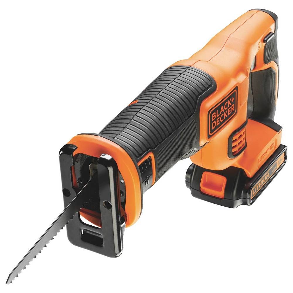 Black + Decker Akku-Säbelsäge Akku-Säbelsäge BDCR18-QW inkl. Akku, inkl. Ladegerät 18 V 1.5 Ah, inkl. Akku, inkl. Ladegerät