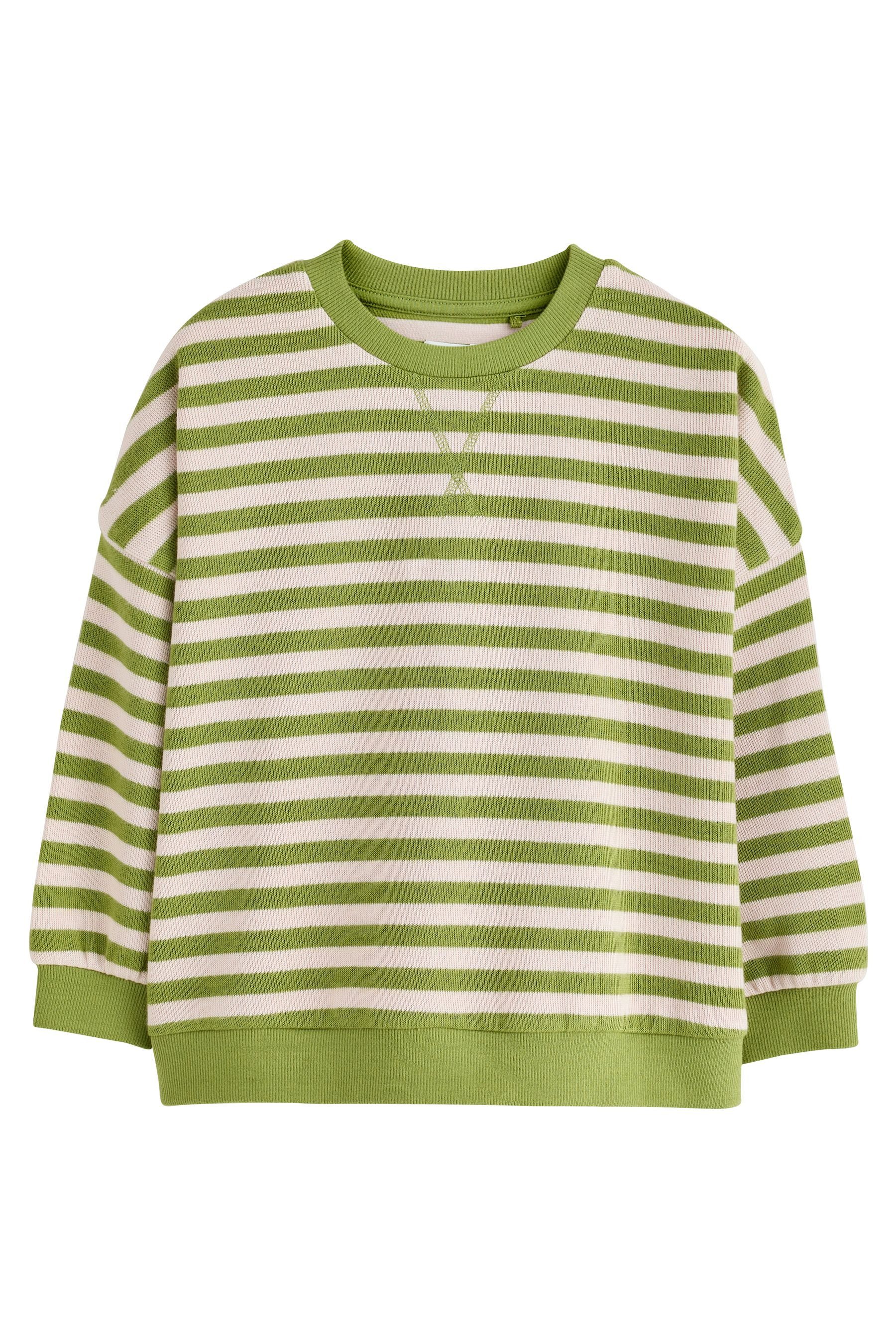 Next Sweater Geripptes, gemütliches Oversized Fit Sweatshirt (1-tlg)