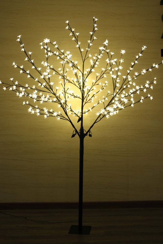 BONETTI LED Baum 400er LED Lichterbaum mit Kirschblüten, LED fest integriert,  warmweiß, warm-weiße Lichter, Innen- und den geschützten Außenbereich, ca.  180 cm hoch