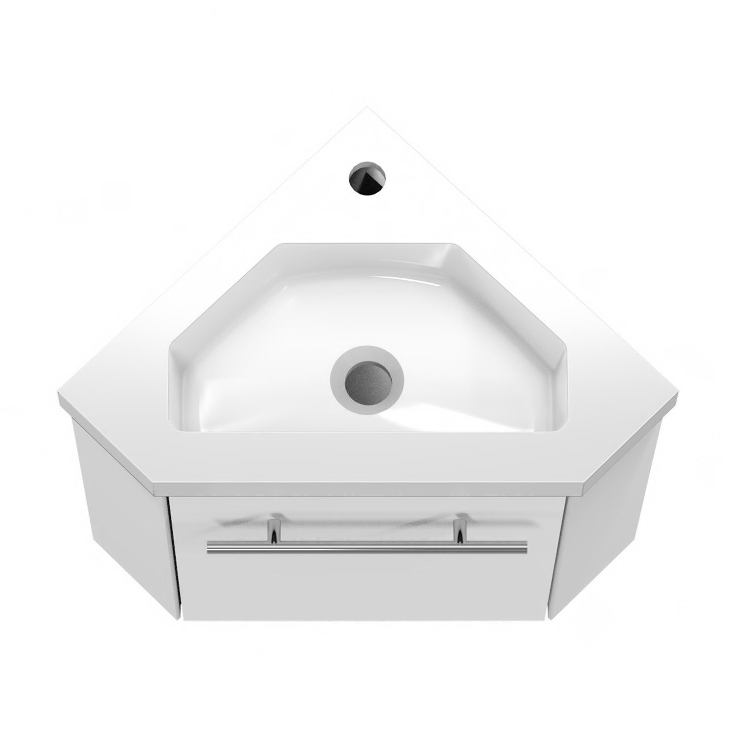 duschspa Waschtisch 45 cm Eckwaschtisch Waschbecken günstig online kaufen