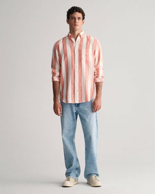 Gant Langarmhemd Herren Leinenhemd Regular Fit (1-tlg)