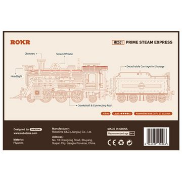 ROKR 3D-Puzzle Prime Steam Express, 308 Puzzleteile