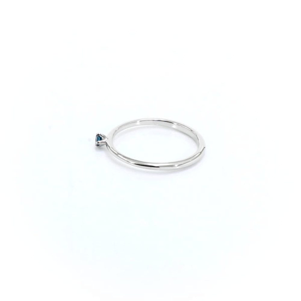 Cavill Diamantring Cavill Ring Sterling Silber platinplattiert mit 0,06 ct blauem Diamant (1-tlg)