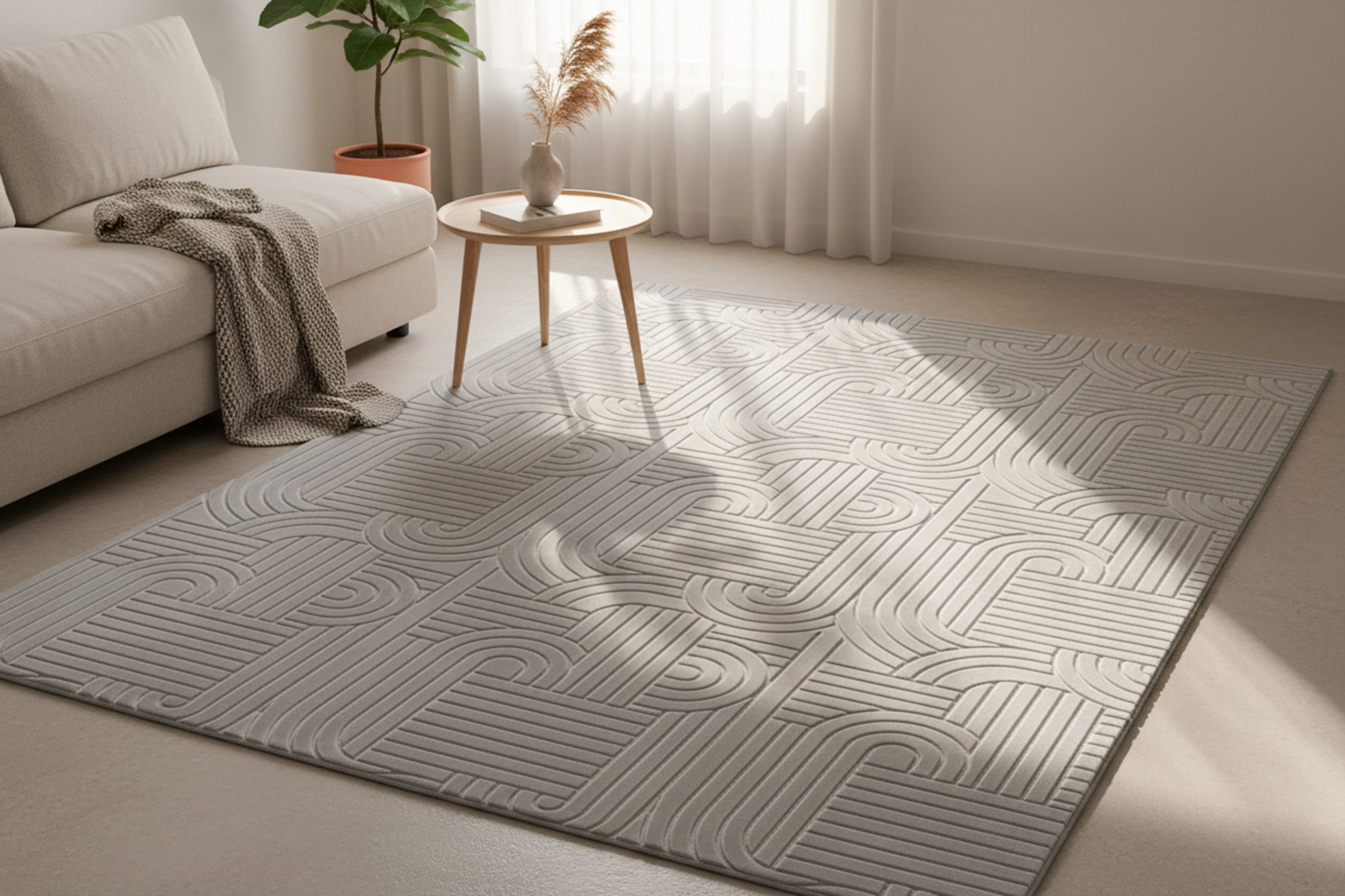 Kayoom Teppich Calma 125, rechteckig, Höhe: 10 mm