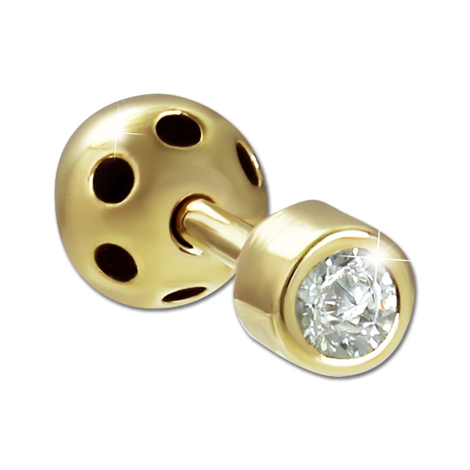 GoldDream Paar Ohrstecker GoldDream Ohrstecker Zirkonia 2,5mm (Ohrstecker), günstig online kaufen