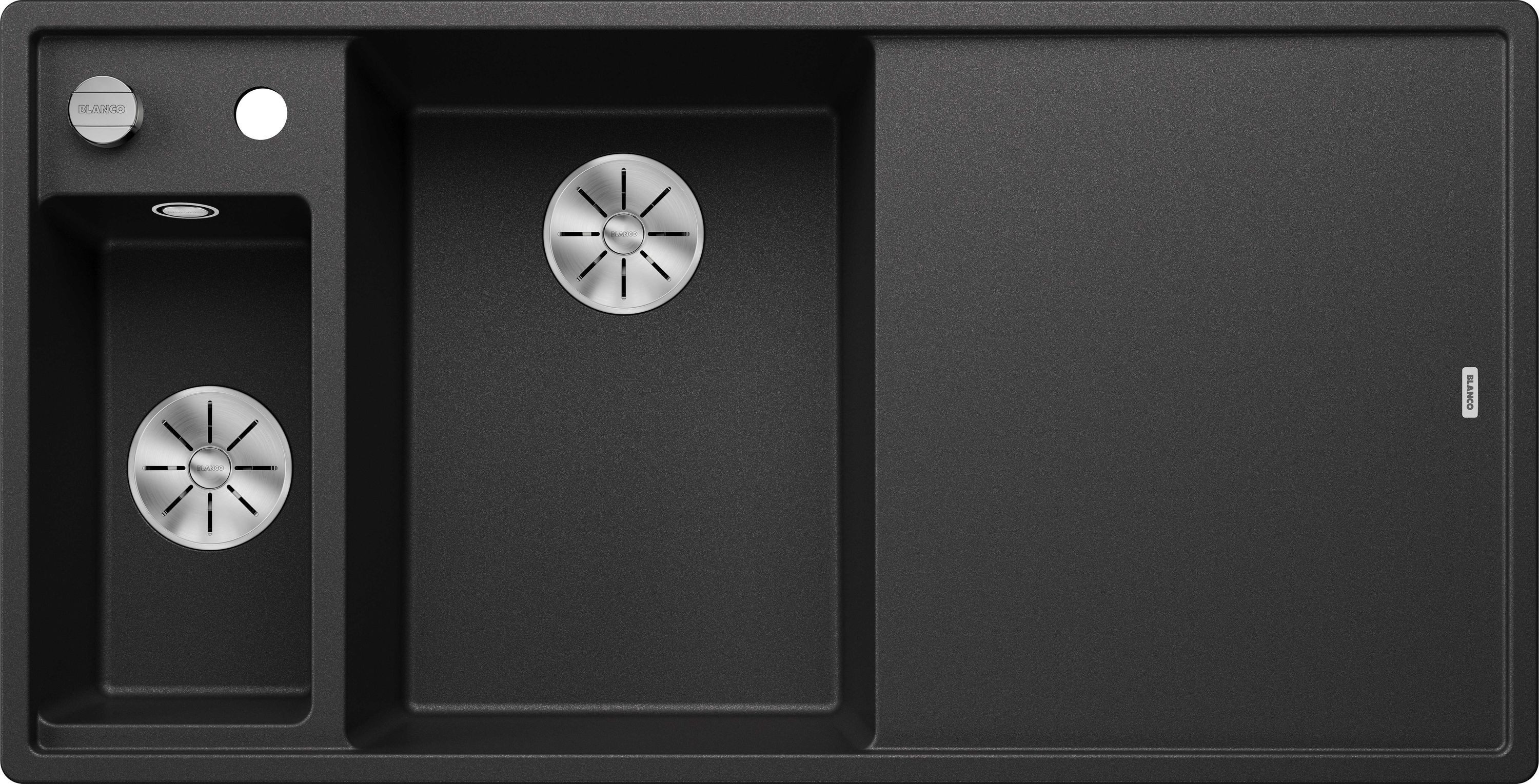 Blanco Einbauspüle AXIA III 6 S Einbauspüle SILGRANIT anthrazit ab 60 cm mit Brett, rechteckig, 51/100 cm
