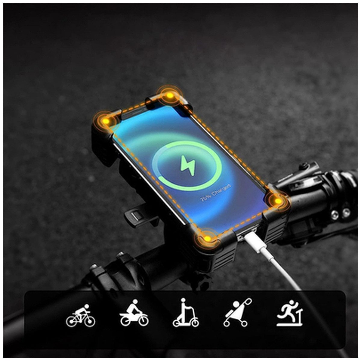 ROCKBROS Handy-Halterung Rockbros 25210030001 Handyhalterung für Fahrrad/Motorrad, (1-tlg)