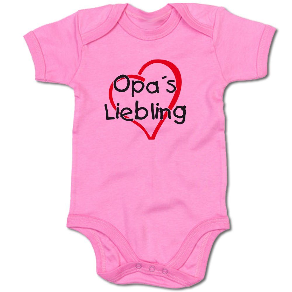 G-graphics Kurzarmbody Opa´s Liebling Baby Body mit Spruch / Motiv / Aufdruck • für/von Oma & Opa
