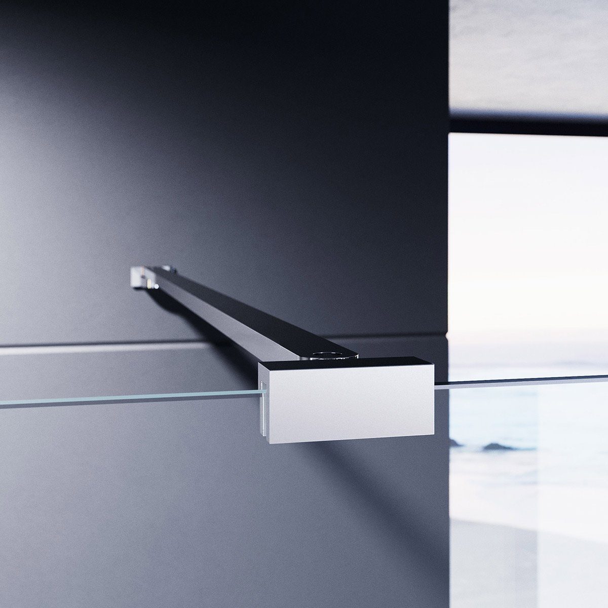 Duschmeister Walk-in-Dusche Walk In Palladium Neo günstig online kaufen