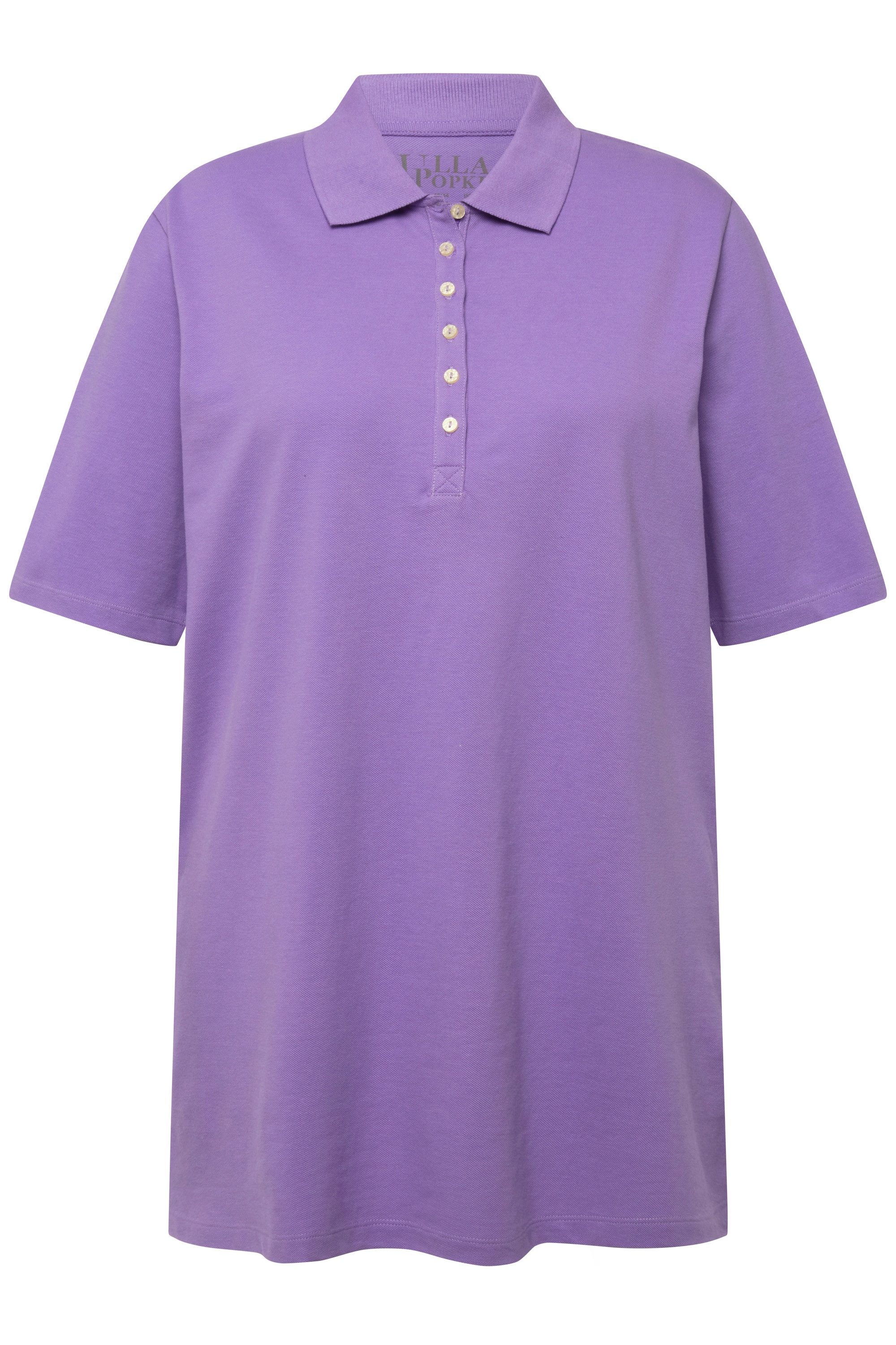Ulla Popken T-Shirt Poloshirt Piqué Polokragen günstig online kaufen
