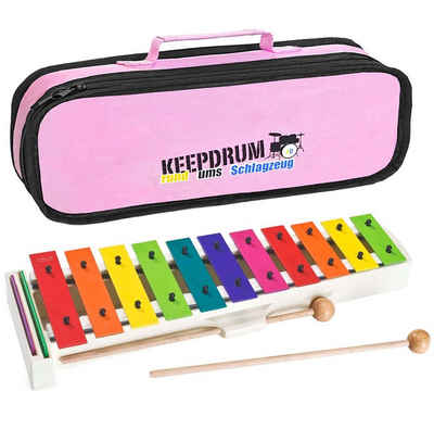 SONOR Tenor-Alt-Xylophon Sonor BWG Boomwhackers Glockenspiel mit Tasche Pink