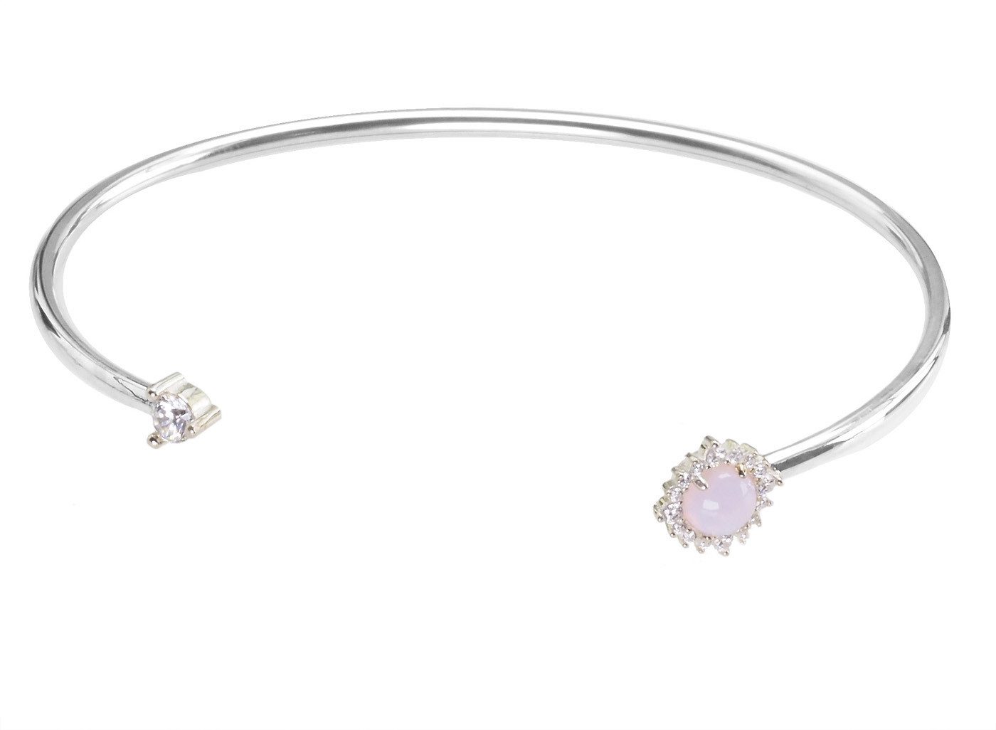 Thomas Sabo Damesarmband 925 zilver synthetische saffier zwart 17,5 cm