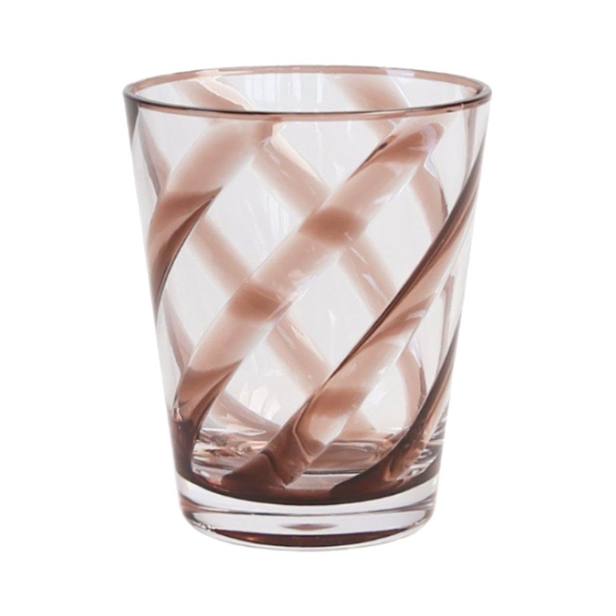 Kiom Becher Trinkglas Acryl 9x11 Spirale Rusty Transparent, Kunststoff | Becher