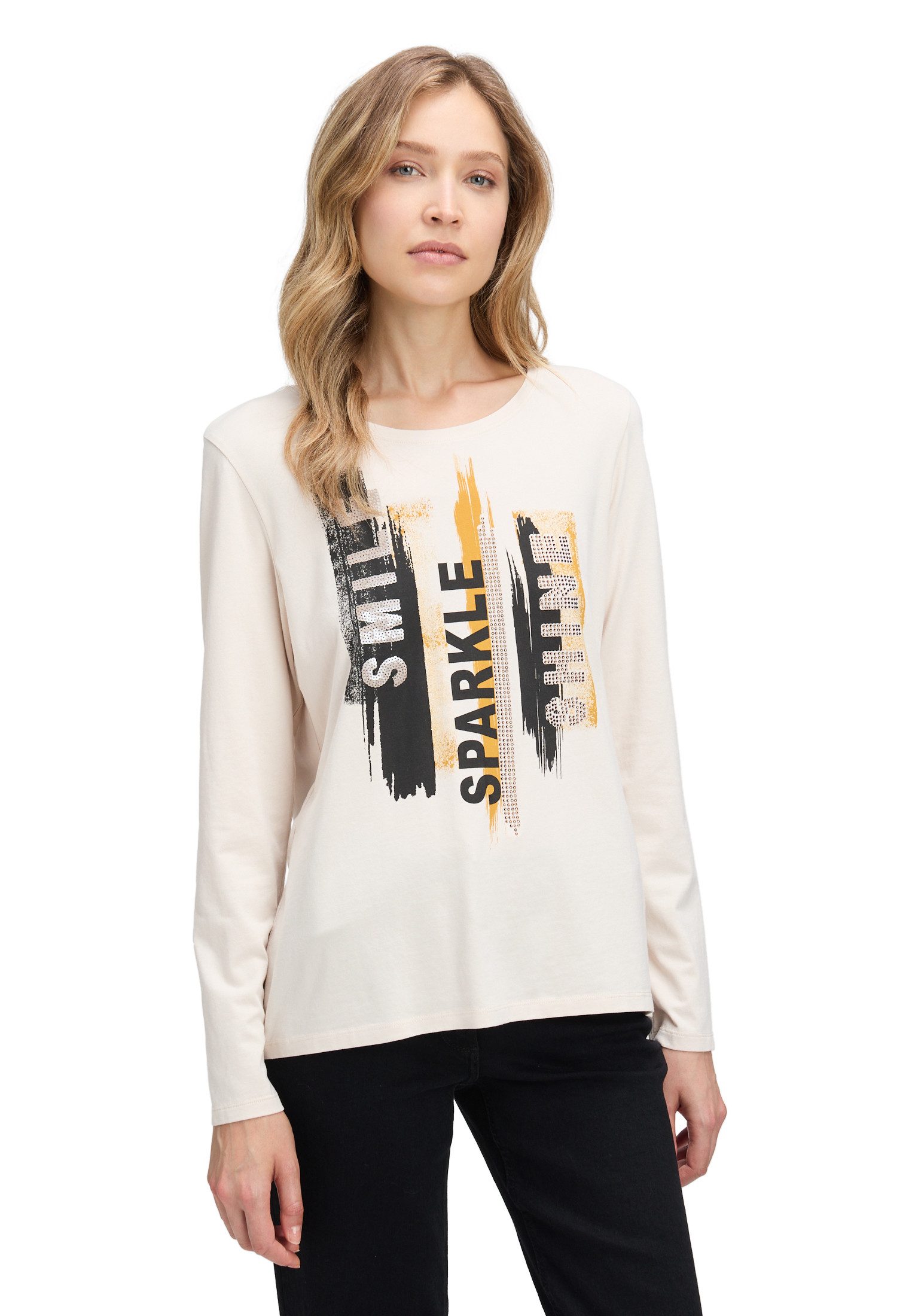 Kurzarmshirt Damen mit Placement