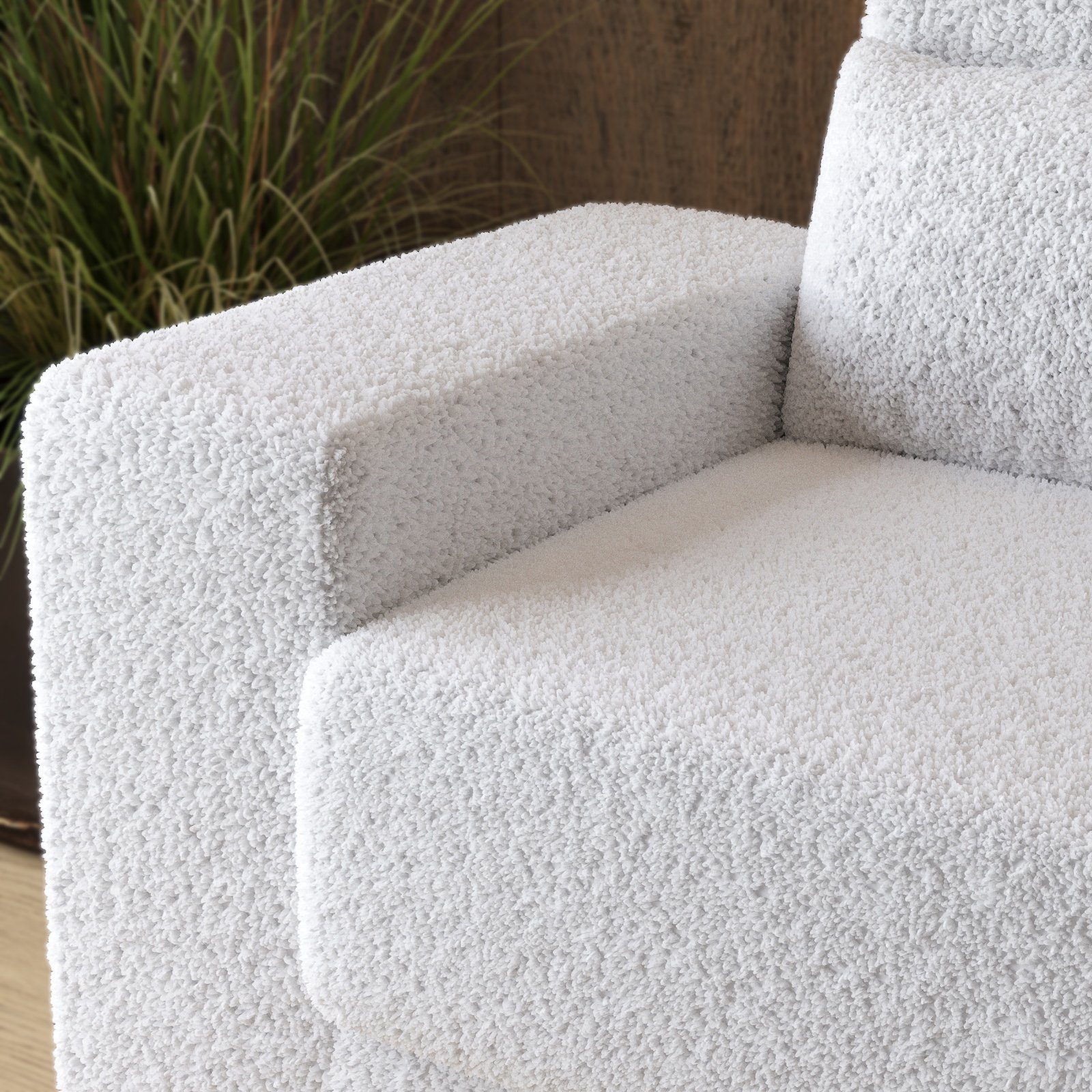 SMARTBett Schrankbett Schrankbett 180x200 Vertikal Anthrazit/Anthrazit inkl.SOFA Weiss (Schrankbett+ Sofa, 2-St)