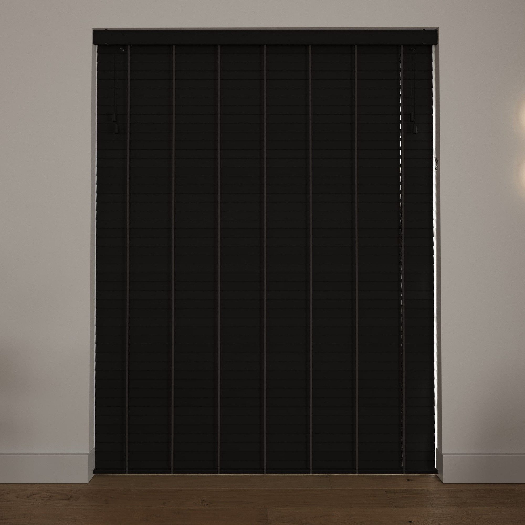 Cocoon Home Jalousie Bambus Jalousie inklusive Montagematerial, Cocoon Bambus Jalousien 50 x 130 cm - 50mm Lamellen - Schwarz – Bild 5 von 5