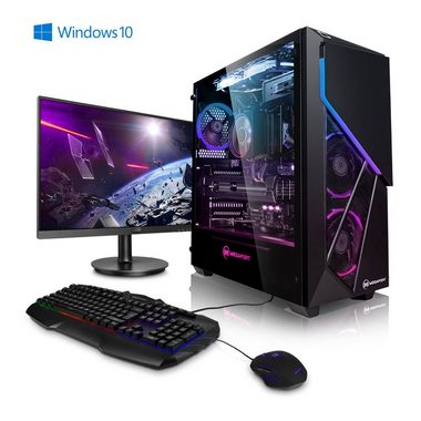 Megaport Gaming-PC (27 Zoll, AMD Ryzen 5 3600X 6x3.8 GHz, GeForce RTX 3070, 16 GB RAM, 1000 GB HDD, 240 GB SSD, Windows 10, WLAN)
