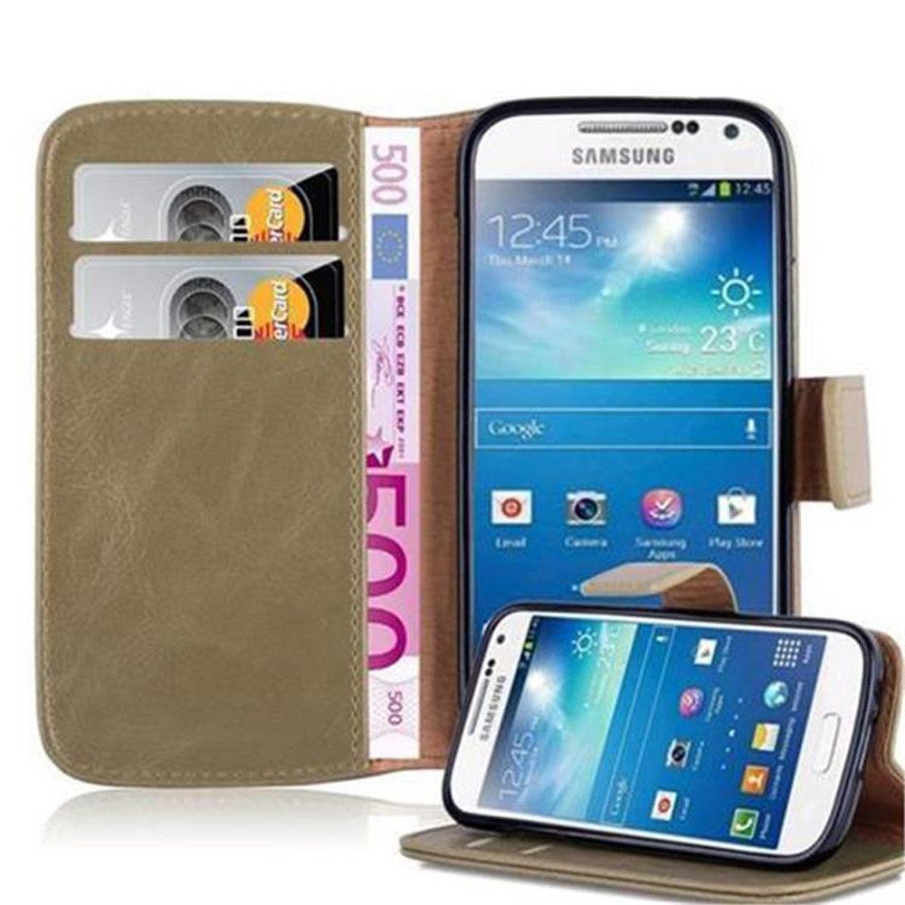 Cadorabo Handyhülle Samsung Galaxy S4 MINI Samsung Galaxy S4 MINI, Klappbare Handy Schutzhülle - Hülle - mit Standfunktion und Kartenfach