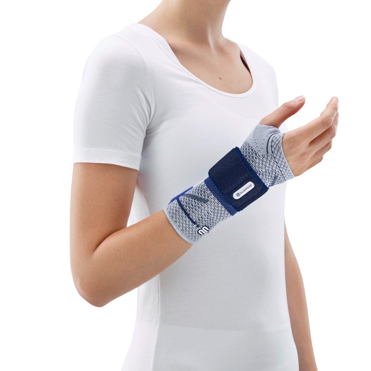 Bauerfeind Handgelenkbandage ManuTrain Handgelenkbandage, Titan Rechts Größe 2