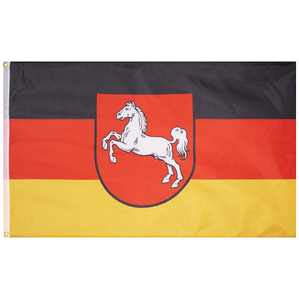 MUWO Flagge MUWO "Deutschland" Flagge 90 x 150 cm, doppelter Saum an den Rändern für hohe Reißfestigkeit