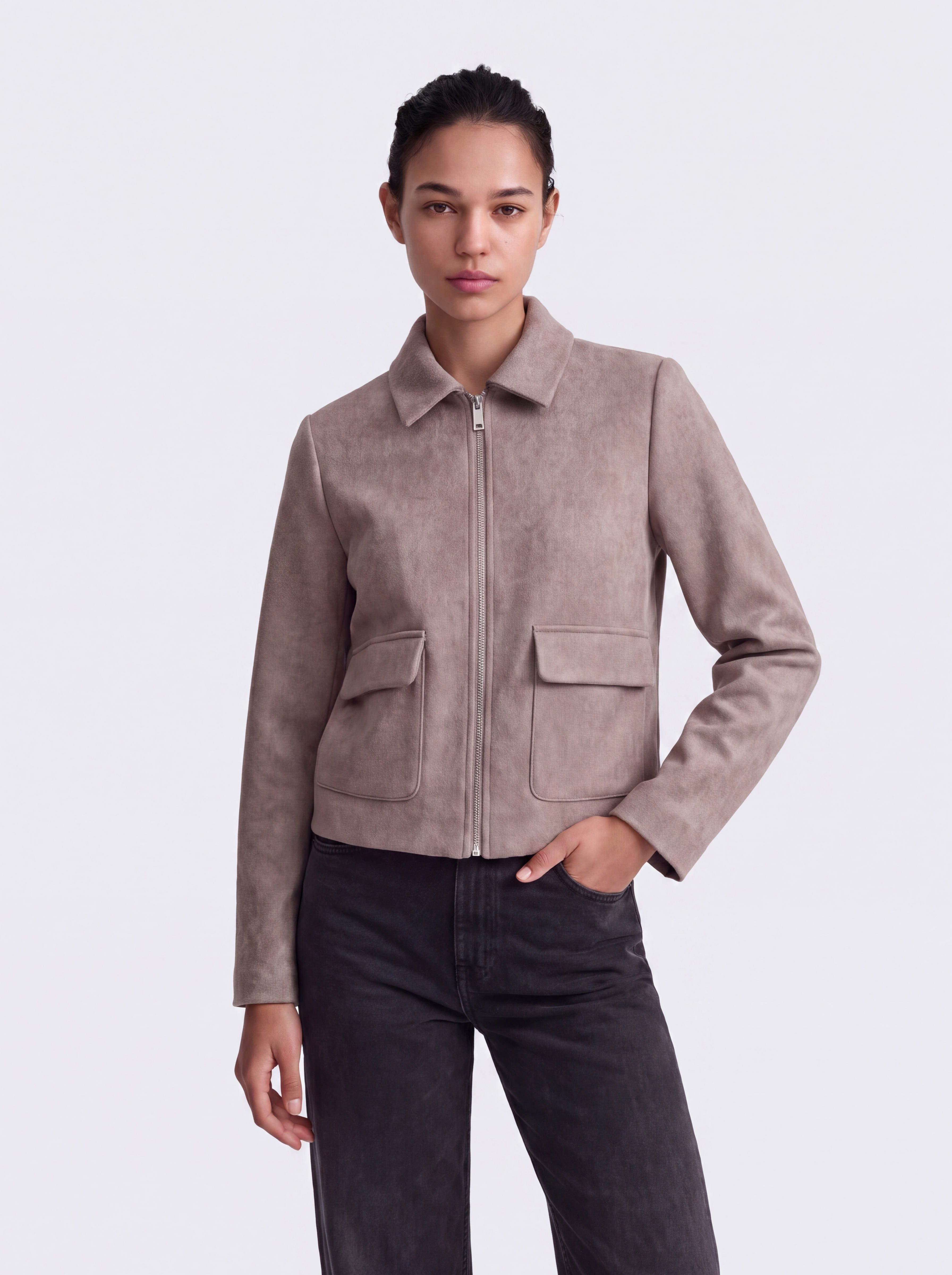 ONLY Kurzjacke ONLVELA ZIP SHORT JACKET OTW