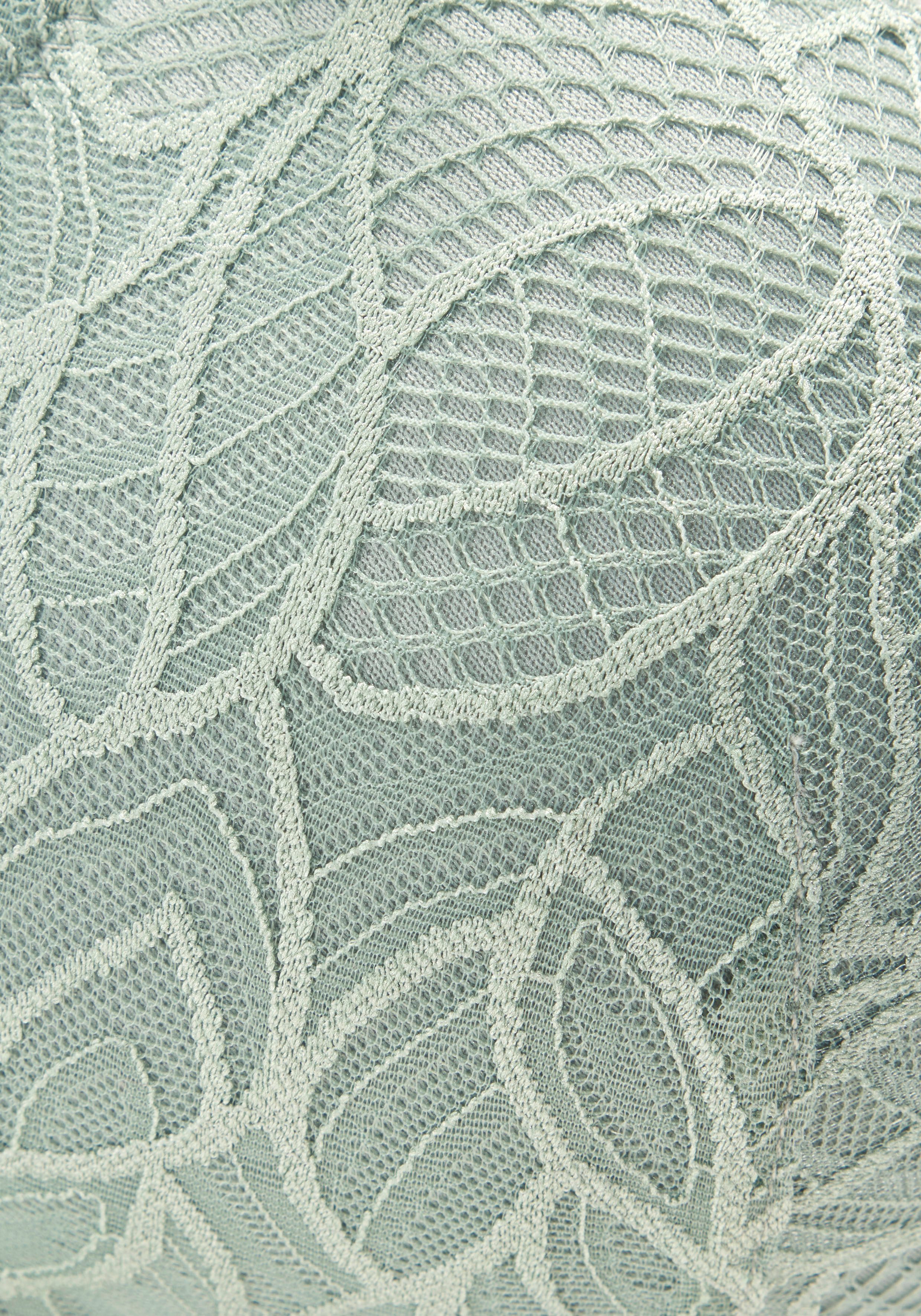 LASCANA Bralette-BH ohne Bügel mit feiner Spitze mit Blättermotiv, Dessous