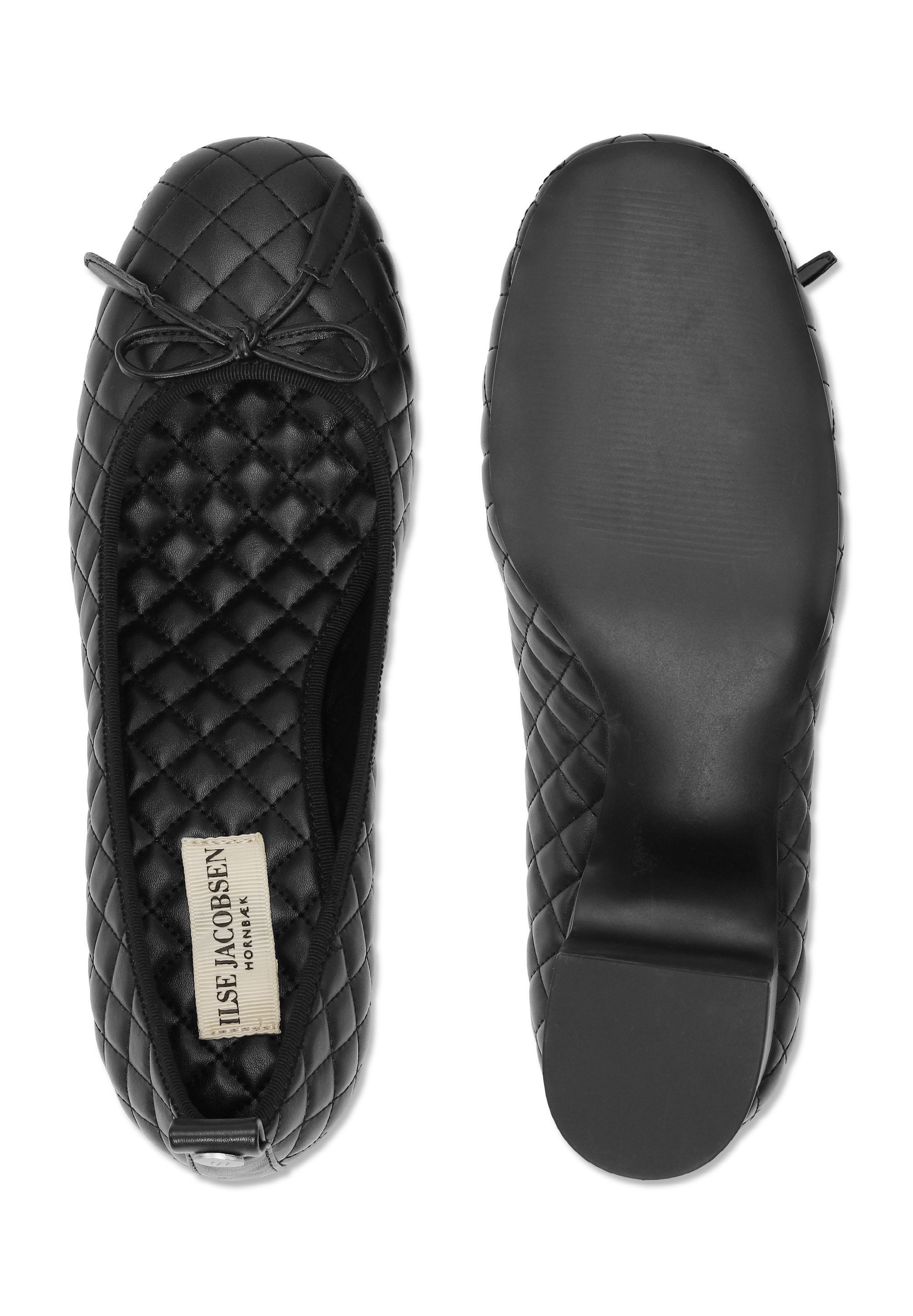 Ilse Jacobsen ALTURA03 Ballerina Eleganter bequemer Stepp-Ballerina mit Schleife und hohem Absatz