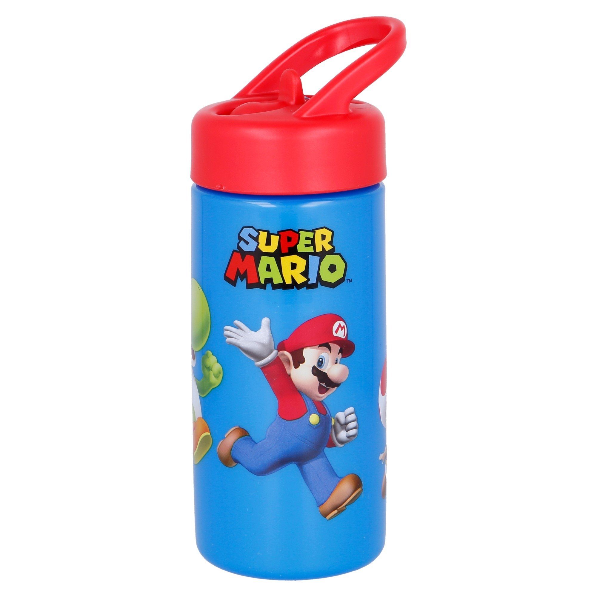 Super Mario Trinkflasche Super Mario Luigi Yoshi Toady Kinder Wasserflasche, Flasche 410 ml