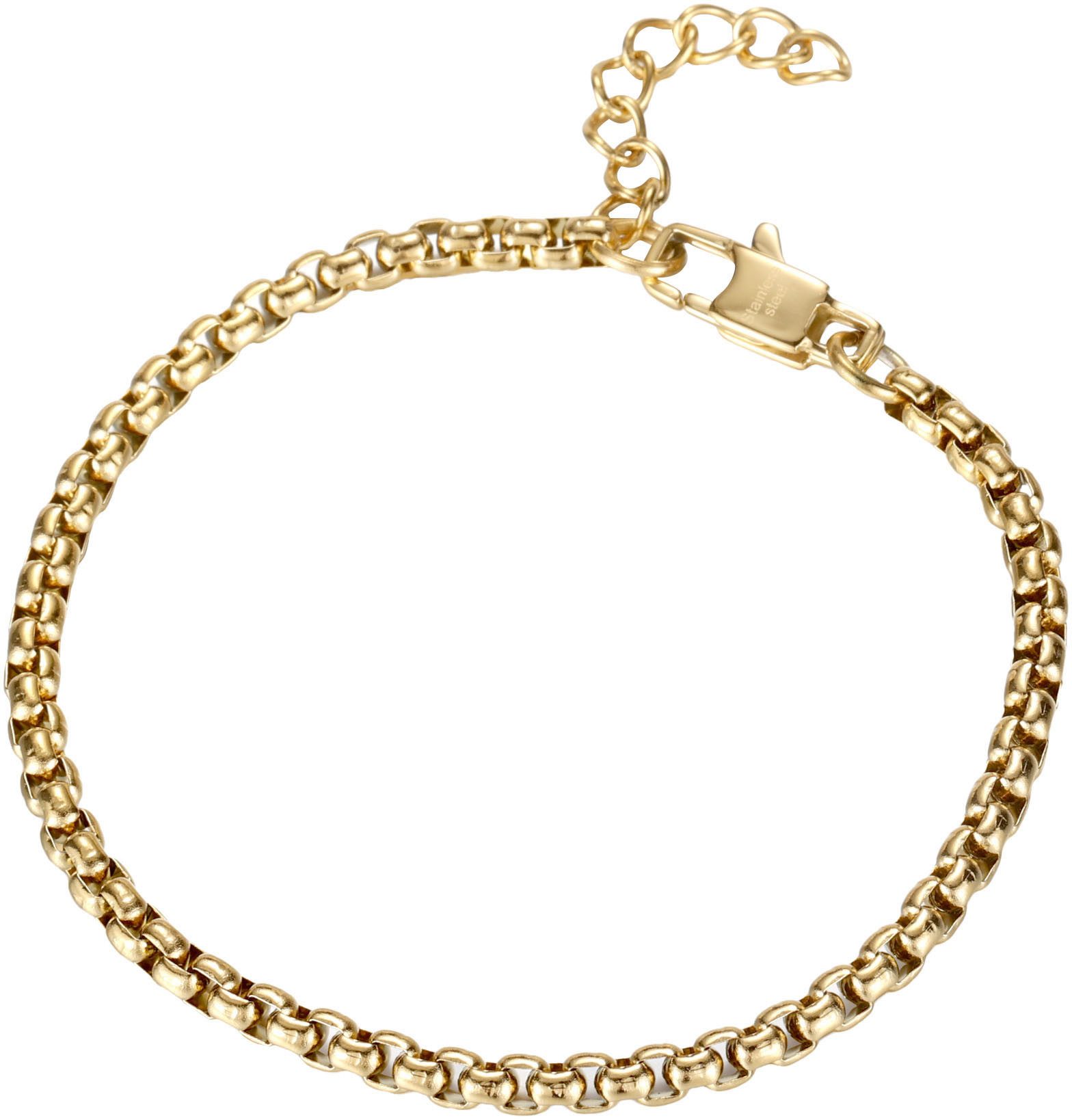 Firetti Fußkette Schmuck Geschenk Edelstahl Fußschmuck Venezianerkette Color