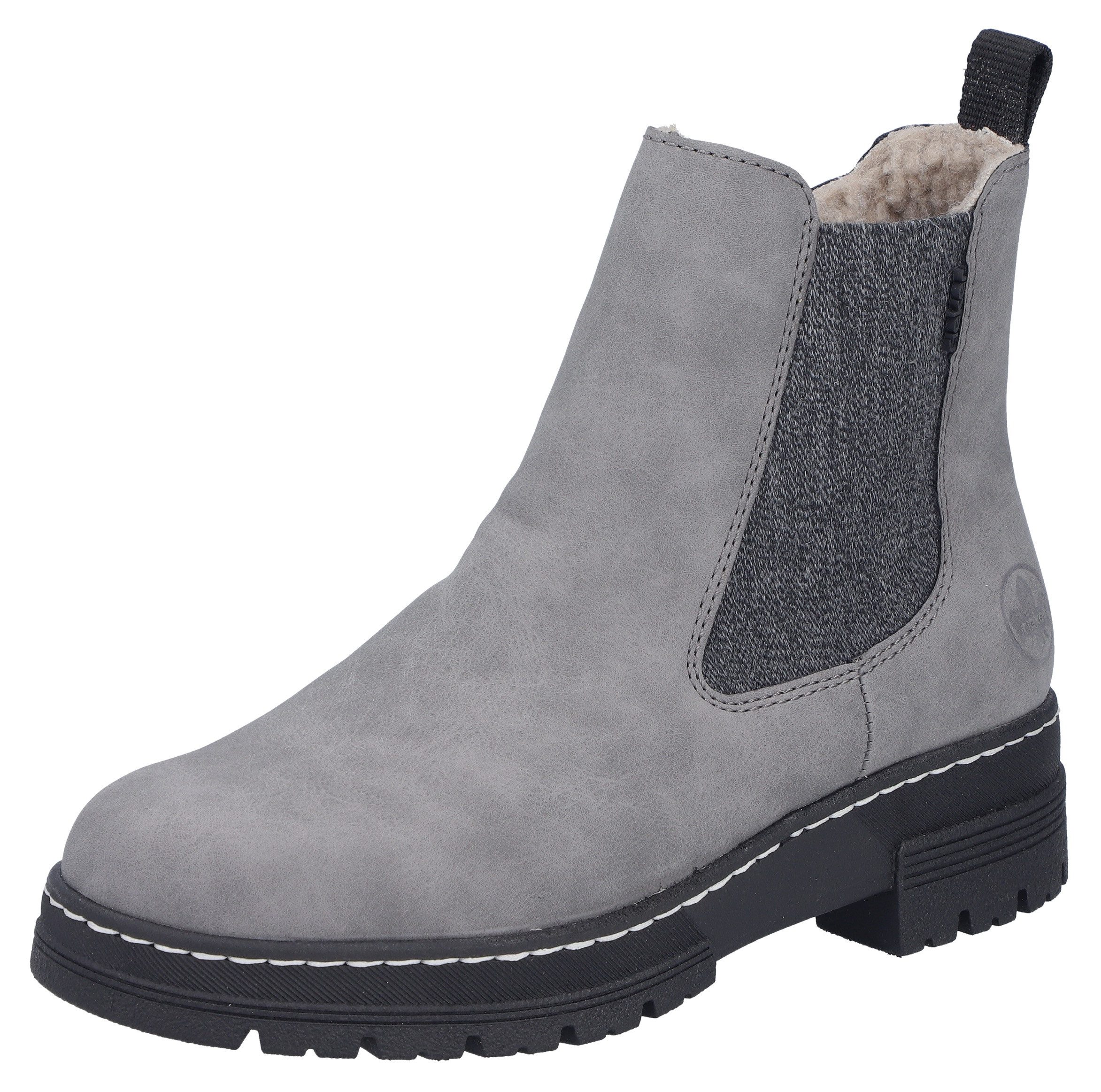 Rieker Chelseaboots Winterstiefelette, Winterboots, Blockabsatz, mit Stretc günstig online kaufen
